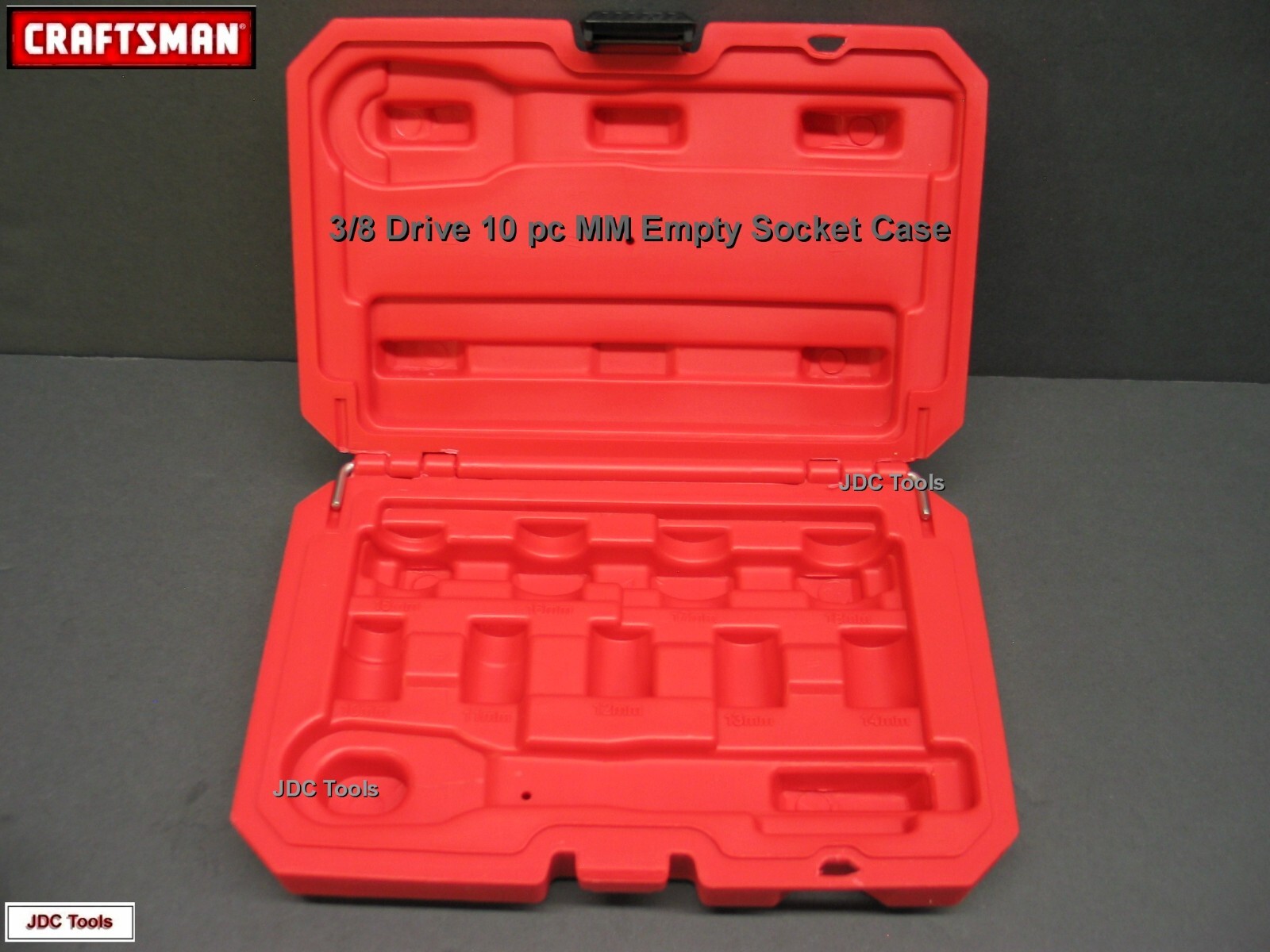 *EMPTY CASE* CRAFTSMAN 10 pc METRIC 3/8 DRIVE RATCHET SOCKET CASE