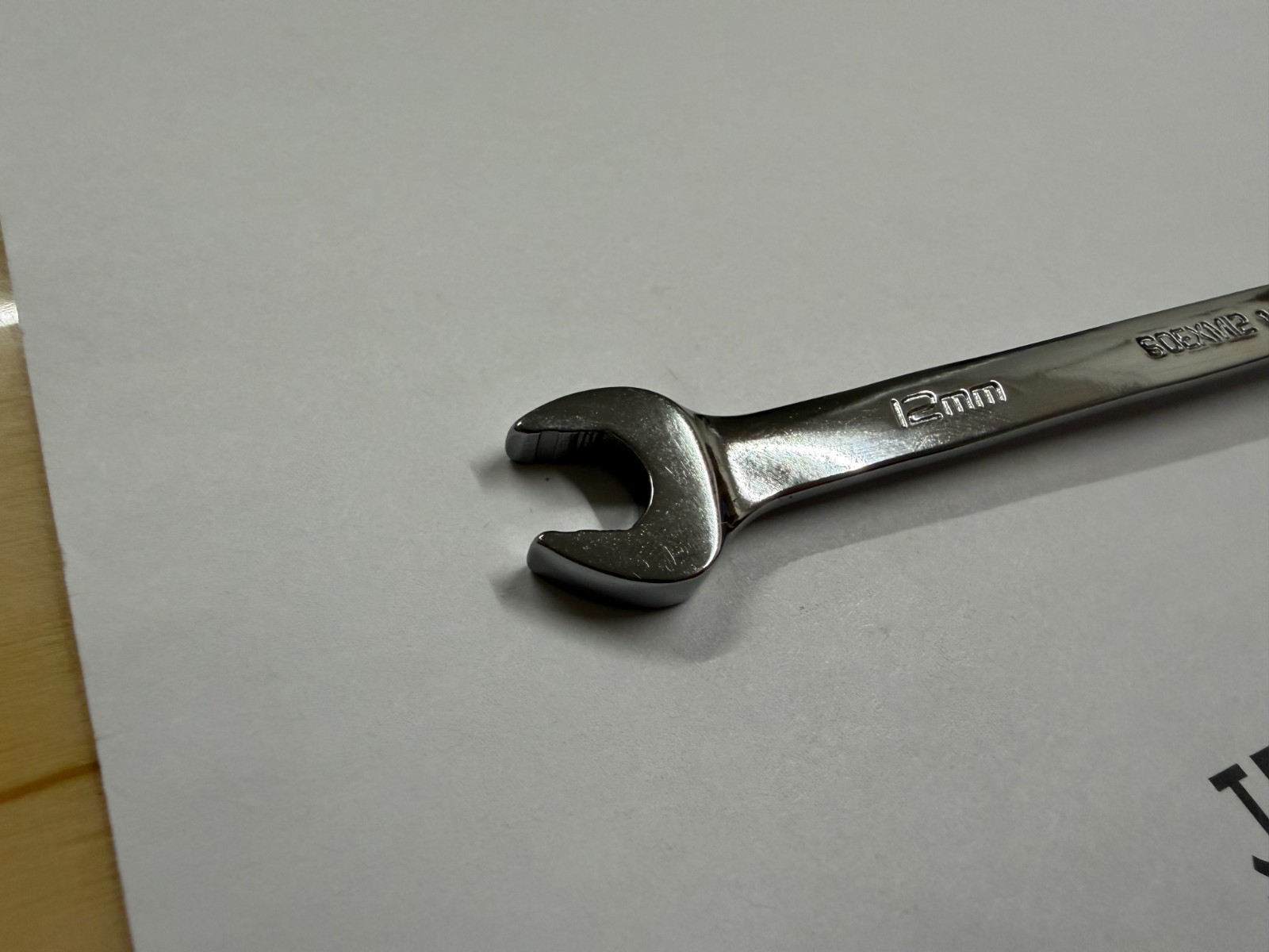 Snap-on Tools USA NEW 12mm Metric Chrome Flank Drive Plus Combo Wrench SOEXM12