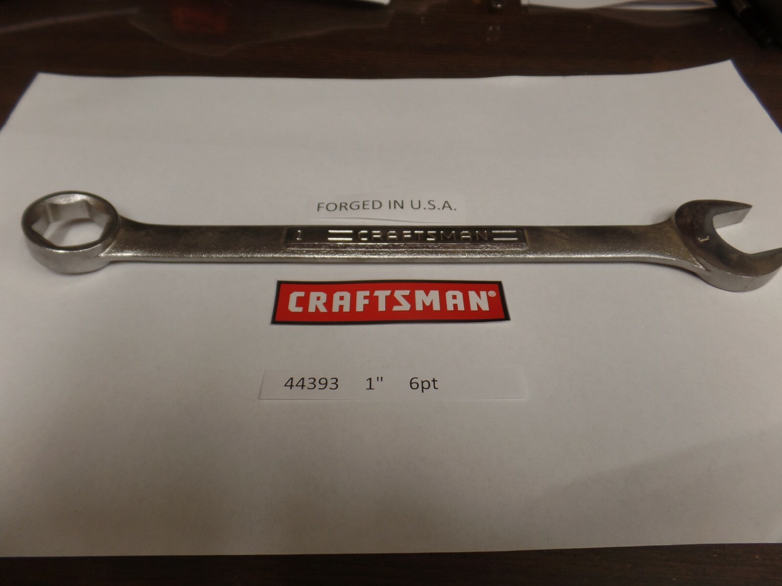 FORGED IN U.S.A. Craftsman SAE/METRIC Combination Wrench. , 6 pt, point NEW