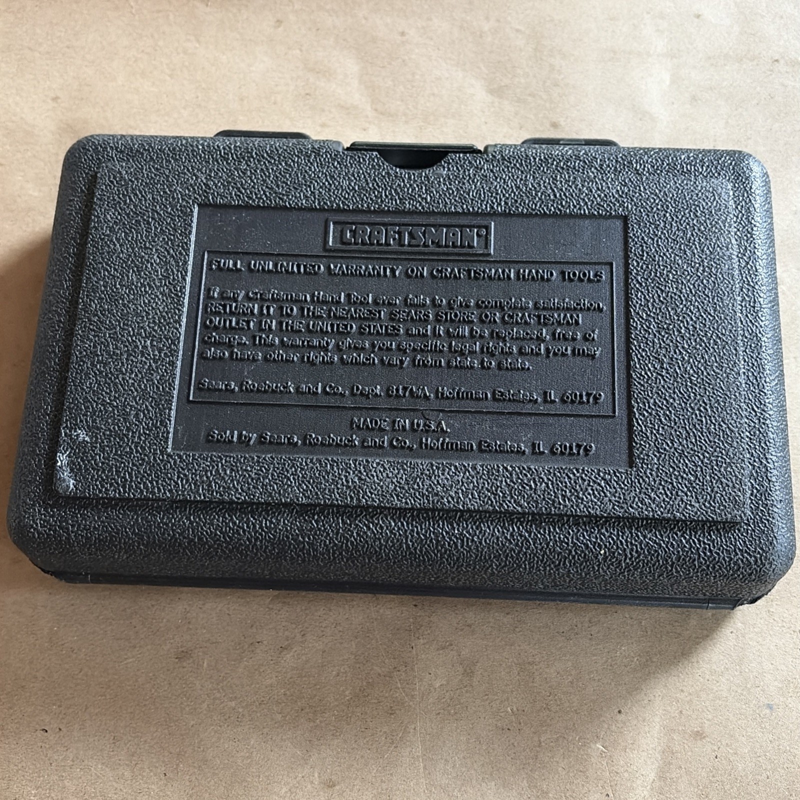 19 Piece Vintage Craftsman 34800 1/4″ Drive SAE Socket Set With Case – USA