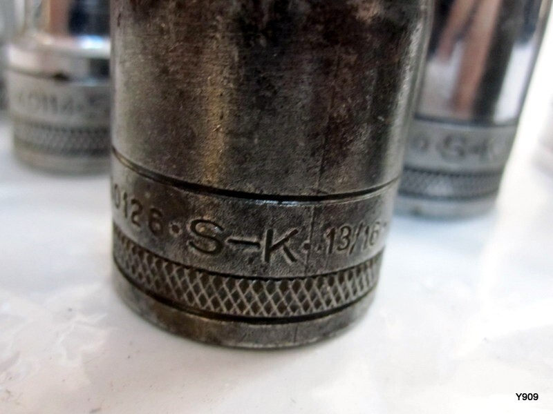 S-K socket set of 7 pcs with 40136 1 1/8