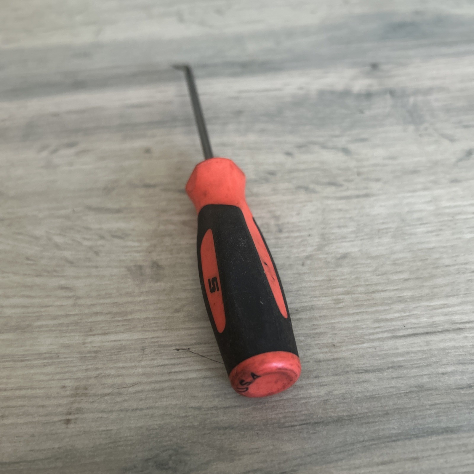 Snap-on Usa Orange Instinct Handle Soft Grip 45° Tip Mini Pick SG3ASH45B