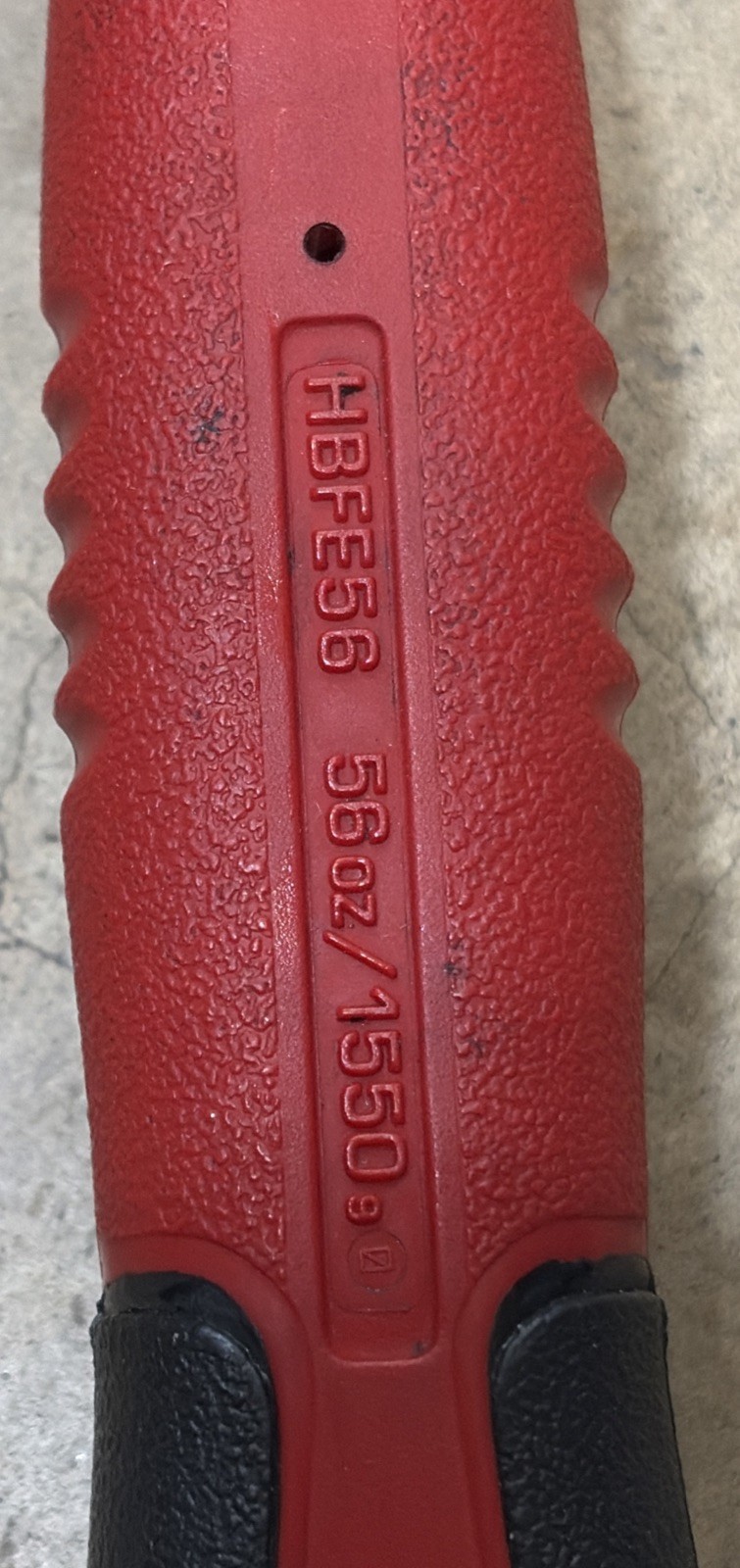 Snap-On Tools 56 oz Soft Grip Dead Blow Hammer Red HBFE56 EUC