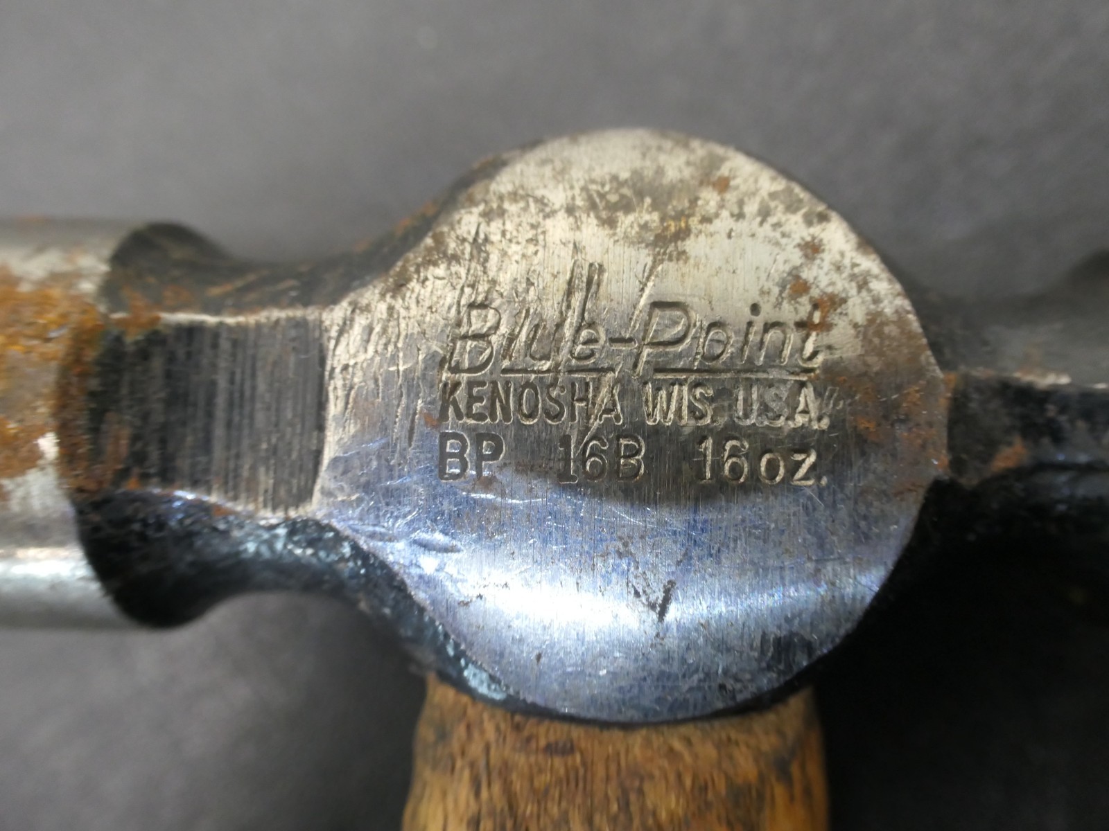 Blue-Point Hickory BALL PEEN HAMMER 16 oz BP16B USA