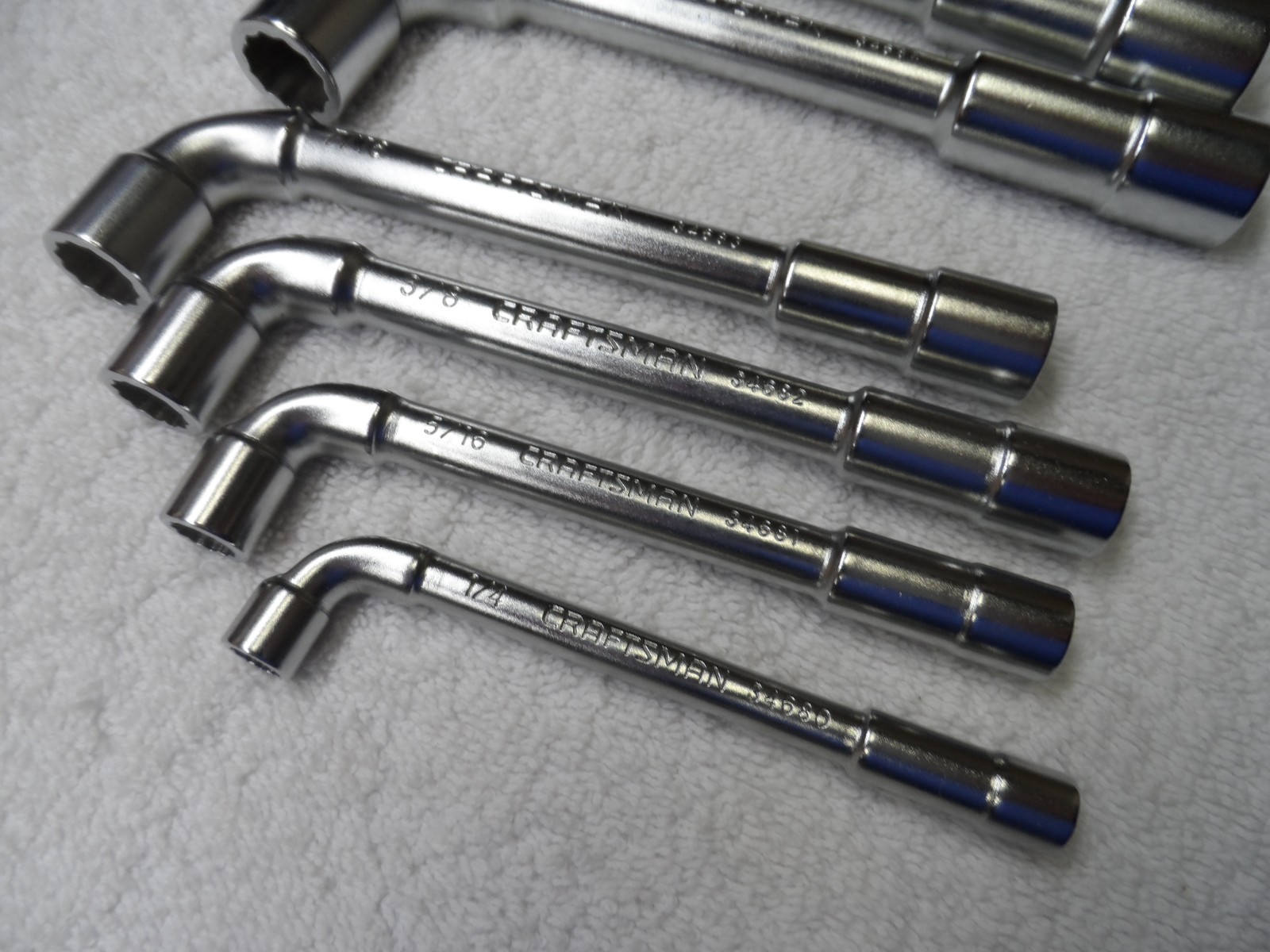 Craftsman Professional Angled Socket Wrench Set, 6pt / 12pt, NOS France PN 34689