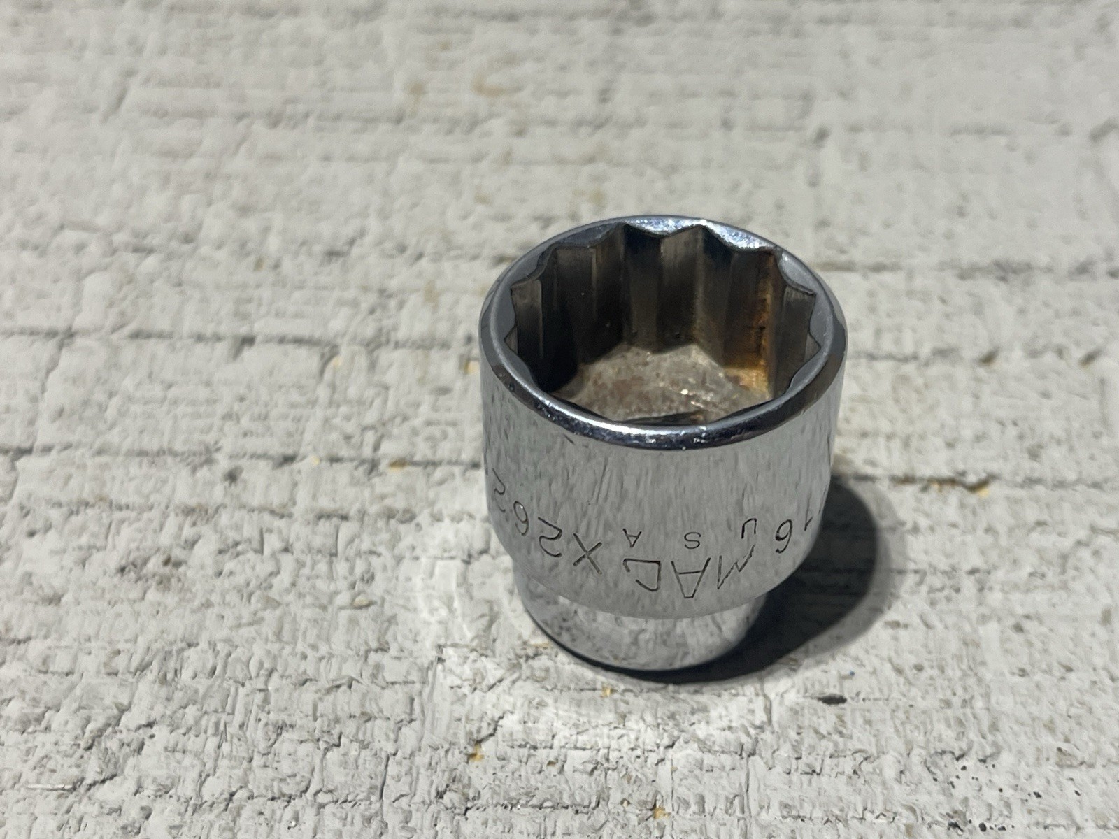 MAC TOOLS X262, 3/8″ DRIVE, 13/16″ SOCKET, SHALLOW, 12 POINT.