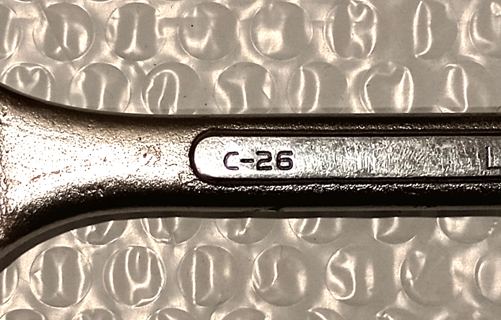 SK TOOLS «LECTROLITE» C-26, 13/16″ COMBINATION WRENCH, 10.25″ LONG, 12 POINT.