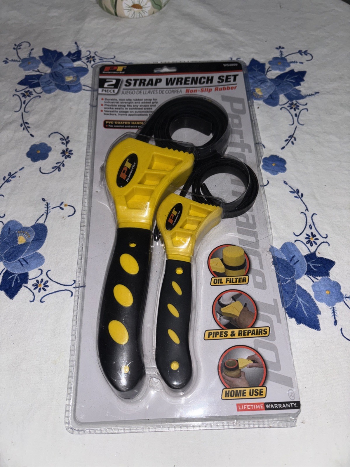 Performance Tool W54059 2-Piece 3/8″ To 6-1/2″ To Strap Wrench Set New