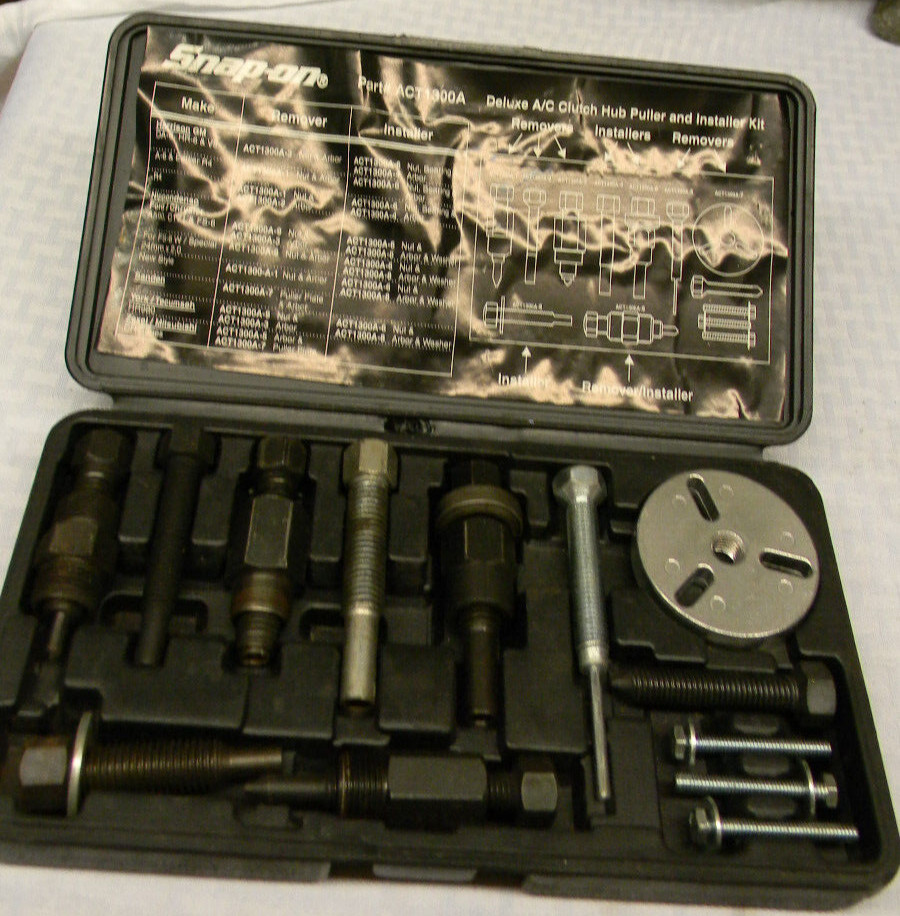 SNAP-ON DELUXE A/C CLUTCH HUB PULLER AND INSTALLER KIT #ACT1300A