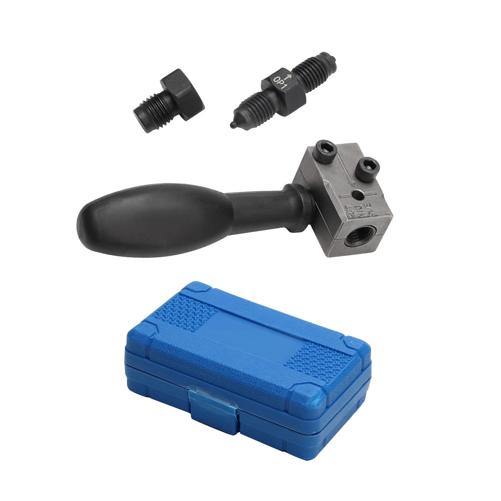 Brake Tube Flaring Tool Kit 3/16″ with Positioning Bolt and Double-Ended Punch
