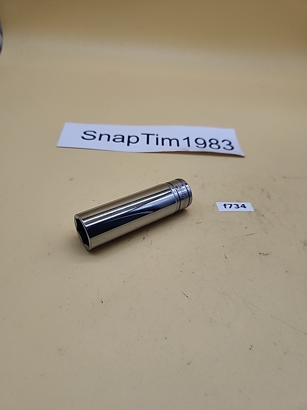 Snap-On Tools 1/2” Drive 6-Point 11/16” SAE Deep Socket TS-221 USA