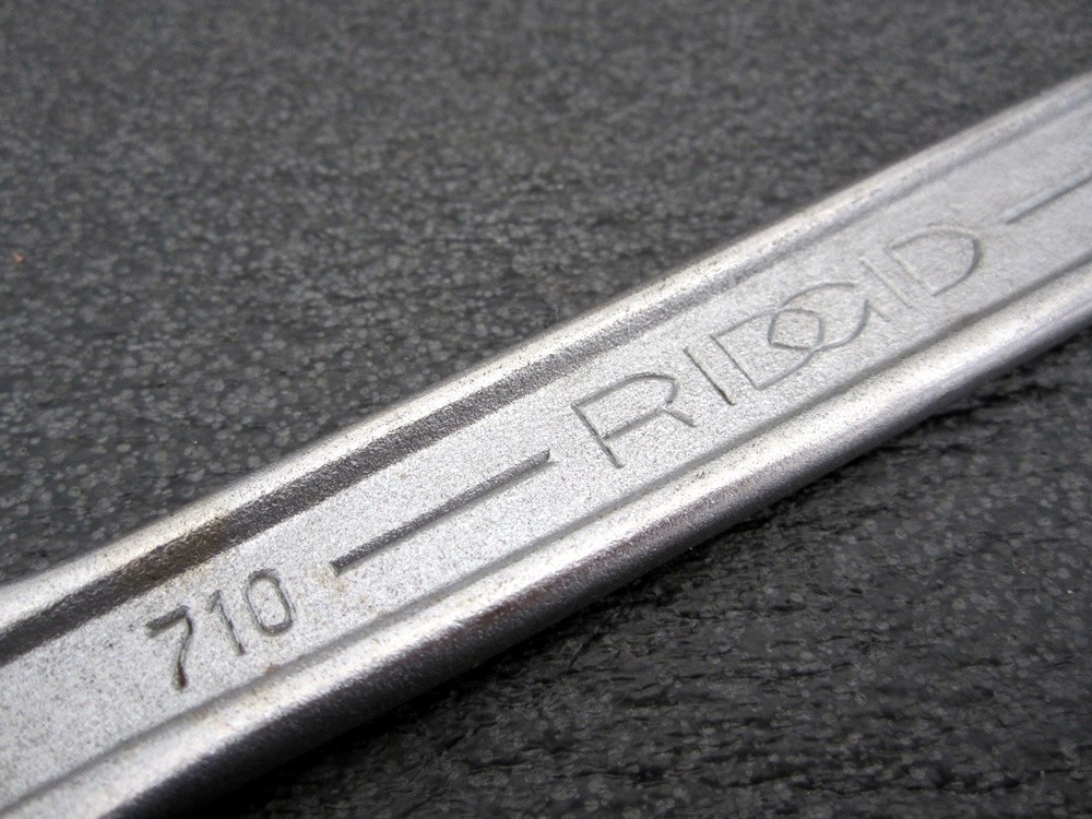 Vintage Ridgid 10″ Adjustable Wrench No. 710 Made in USA