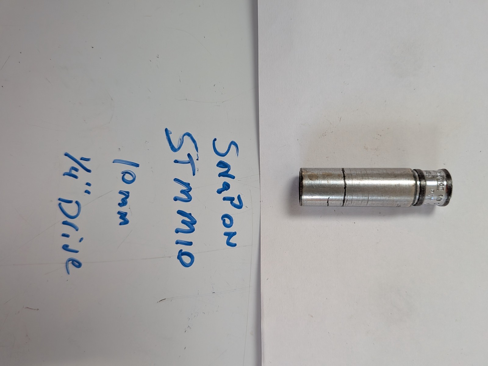 Snap-on stmm10 USA 1/4″ Drive 6pt Metric 10mm DEEP Chrome Socket w8a2grn