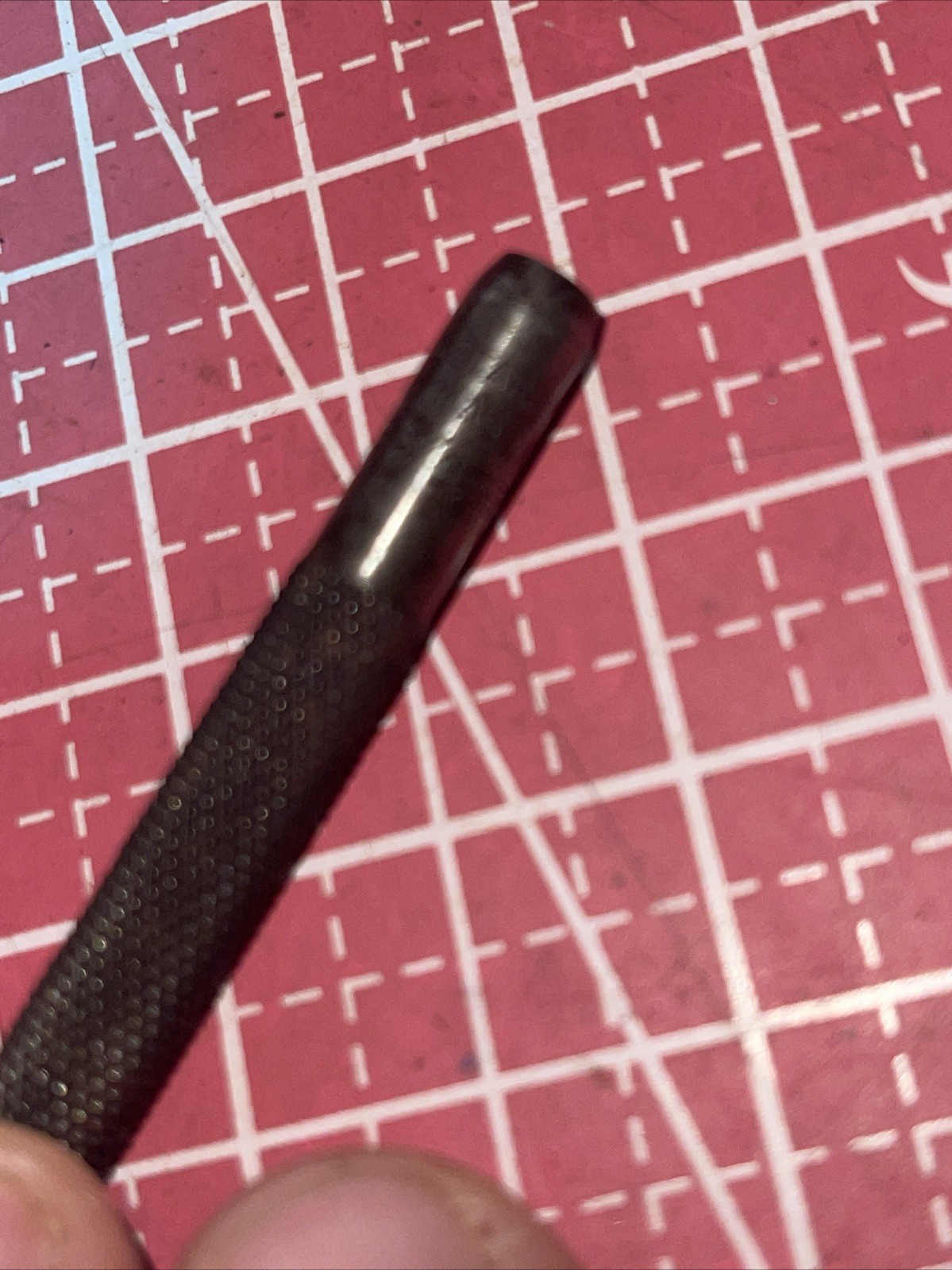 LS Starrett USA 3/32 In SAE Machinist Punch Vintage L.S. Knurled Grip