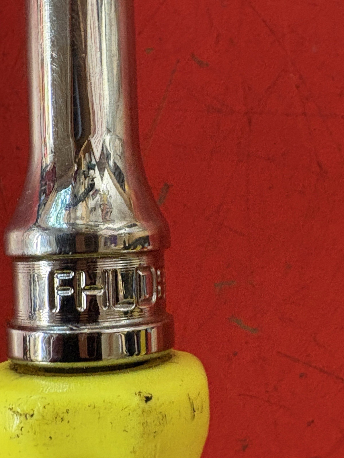 Snap On Tools USA FHLD80 3/8″ Drive Long CLASSIC YELLOW Hard Handle Ratchet