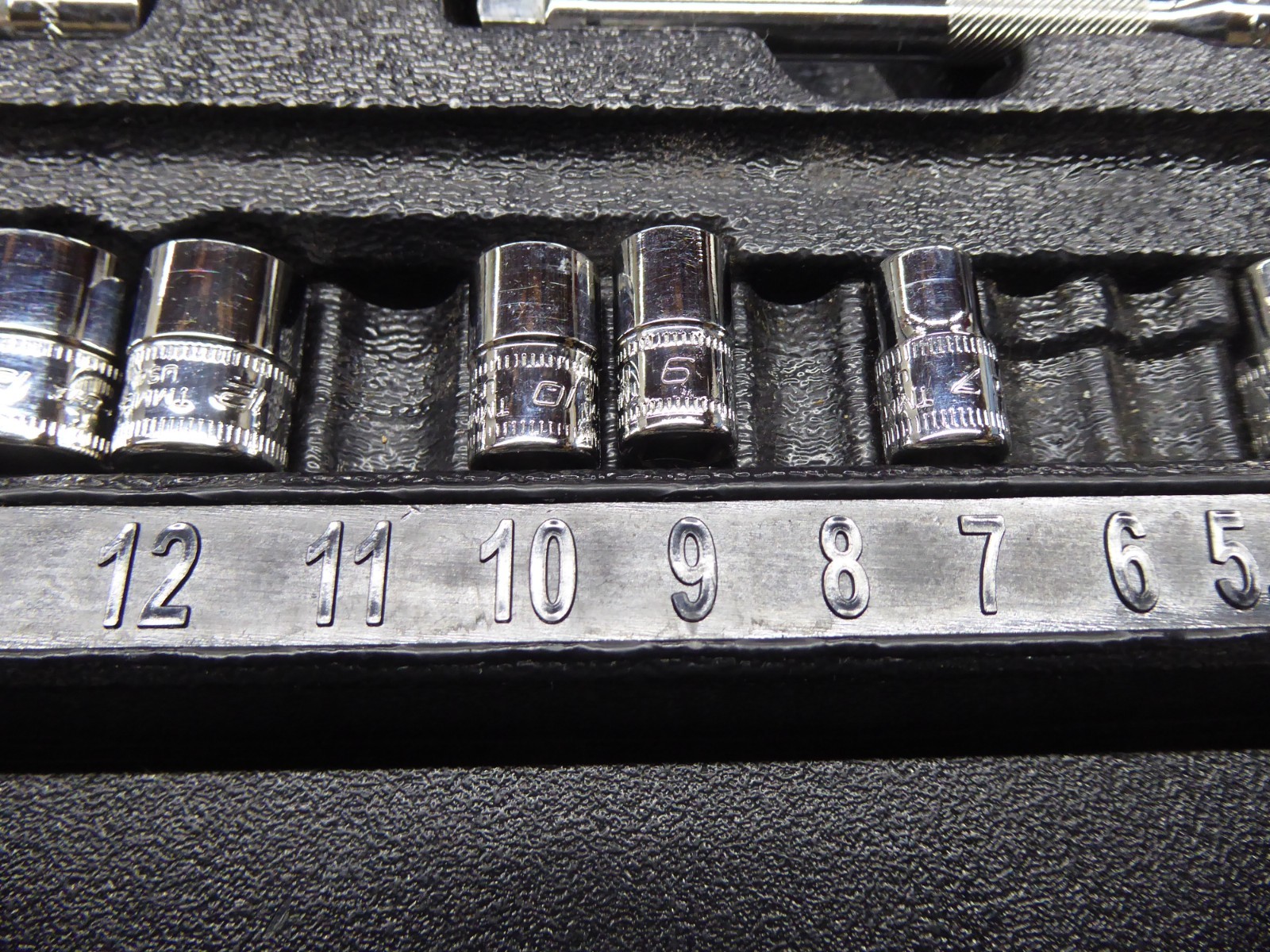 Snap-On Tools 1/4″ 6pt Metric Shallow General Service Socket Set – Incomplete