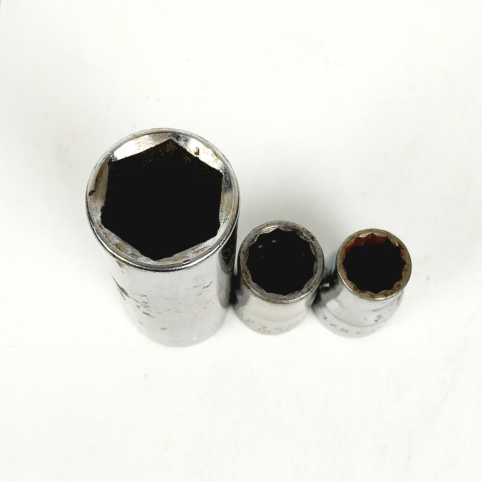 Vintage Craftsman 3/8 Drive 13/16 Deep Well and 9/16 & 1/2 Sockets 6 & 12-Point