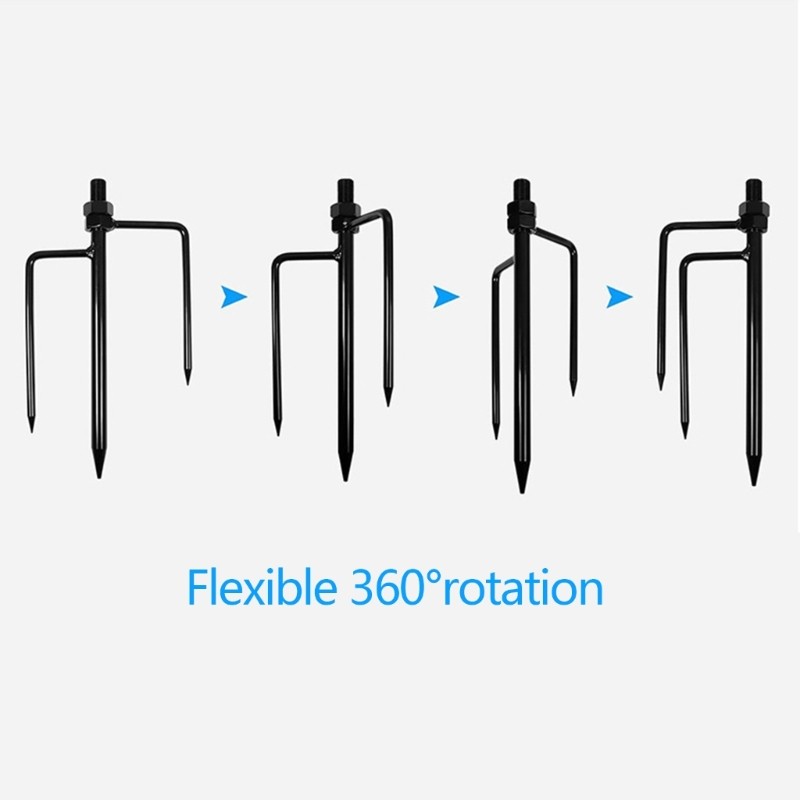 Universal Outdoor Security Camera Ground Stake Mount Adjustable For