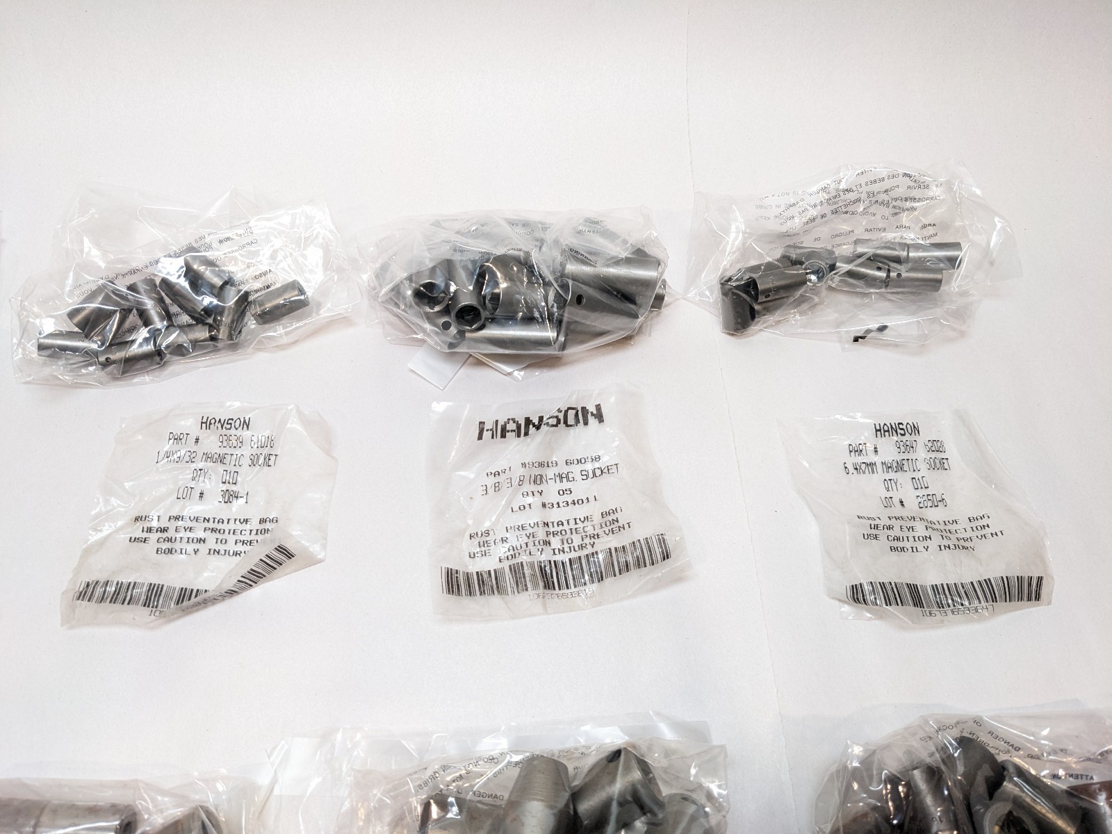 LARGE Lot (120+) Hanson Magnetic Sockets Mechanics Tools USA MADE