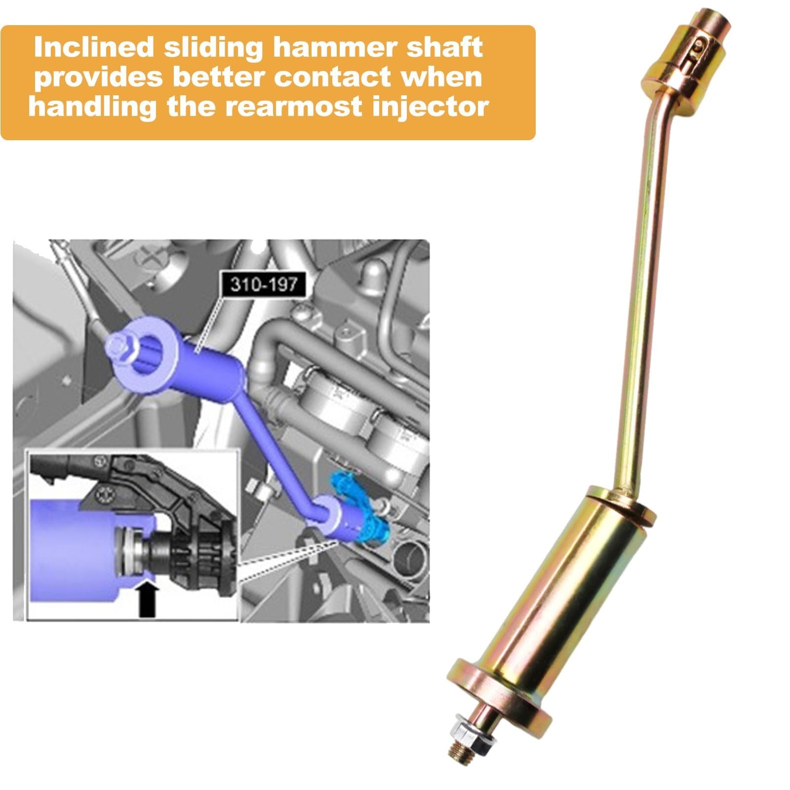 Fuel Injector Remover Installer Tool for Land Rover 5.0 Jaguar 3.0 Auto Engines