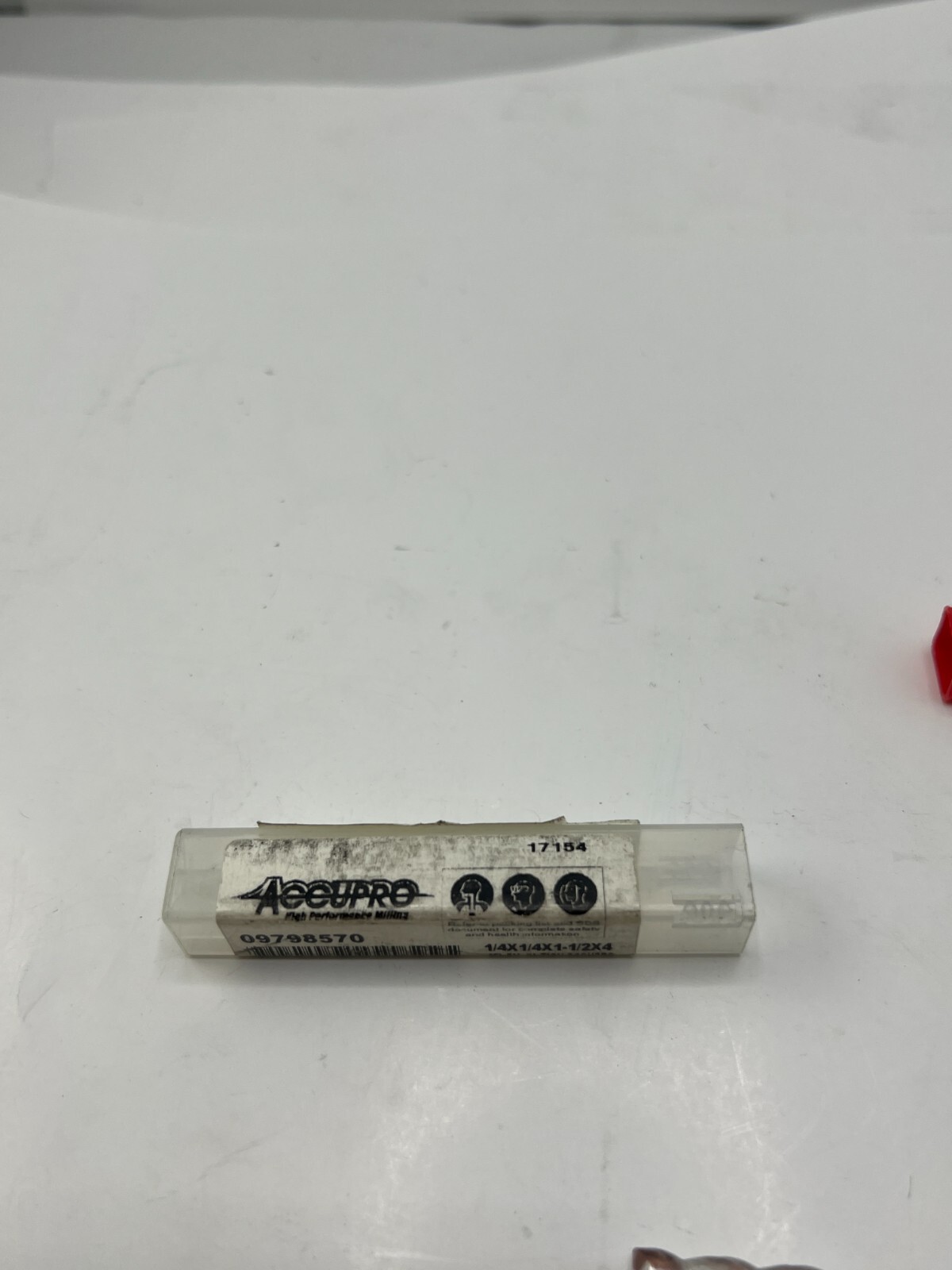 Accupro Square End Mill 09798570, 3FL EM XL TICN, 1/4 x 1/4 x 1-1/2 x 4