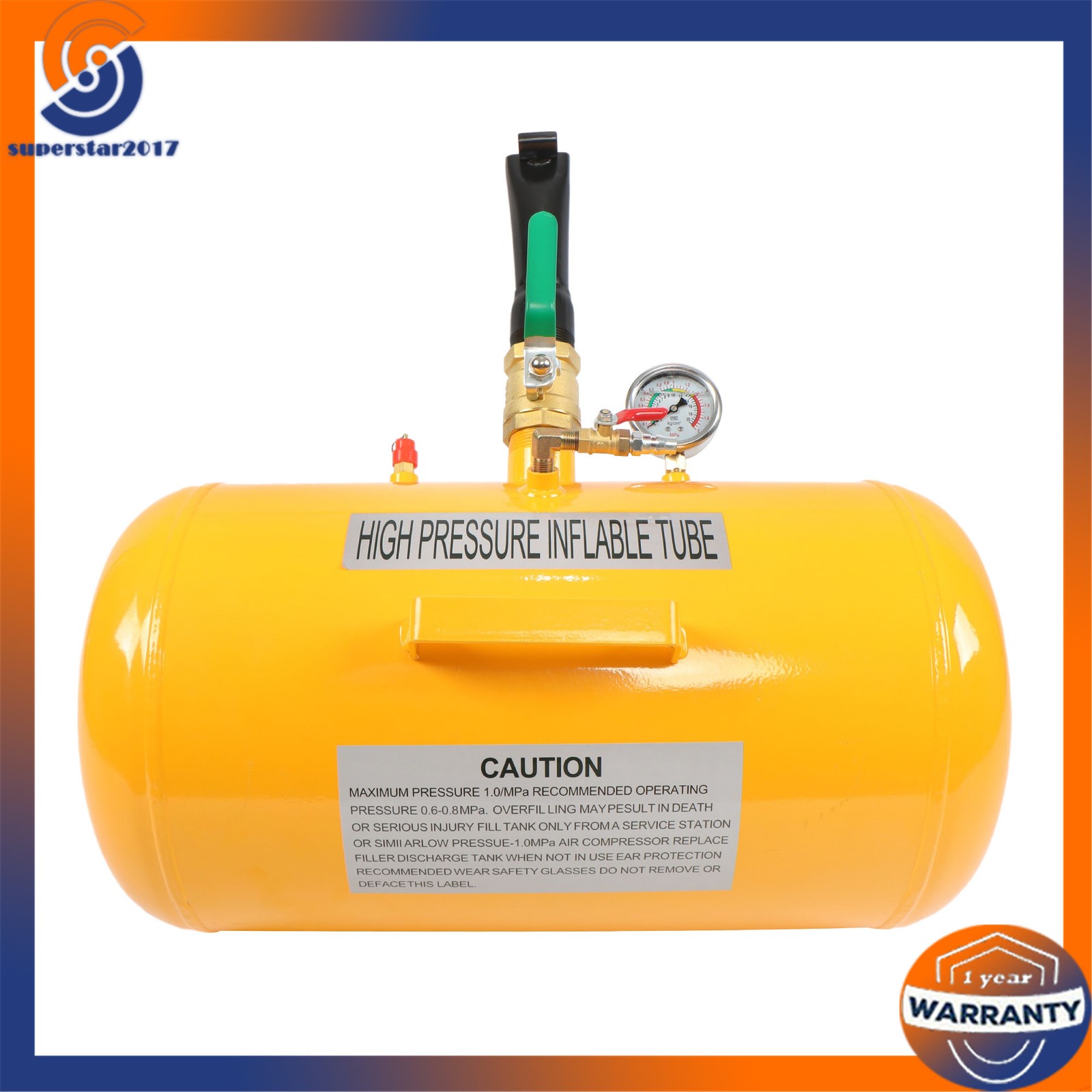 10 Gallon Air Tire Bead Seater 145PSI Blaster Tool Seating Inflator Truck ATV