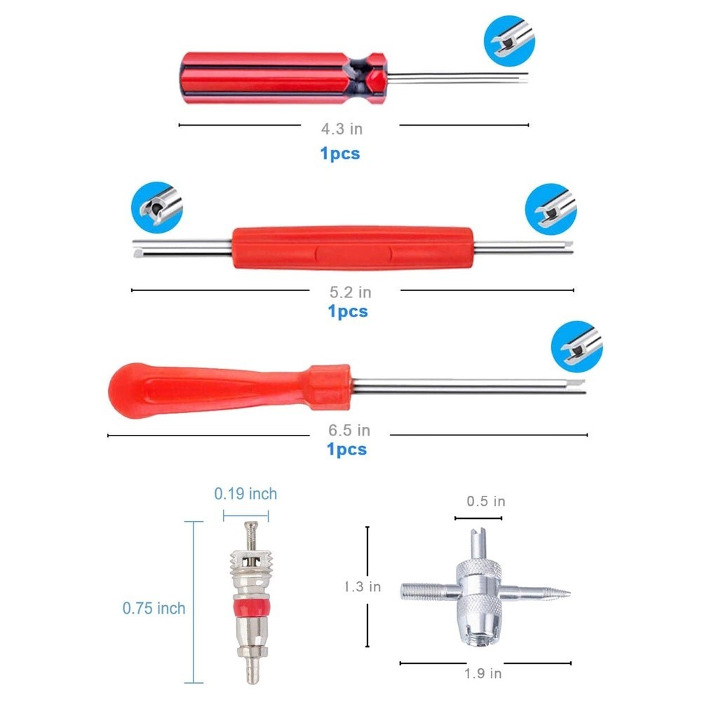 For Roadside Tire Repair Tire Valve Kit Core Removal Tool Wide Compatibility