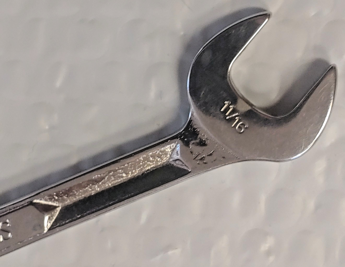 Snap-on Angle Wrench 11/16″ Open-end VS5222, 4 Way 30-60 Degree Chrome Plate USA