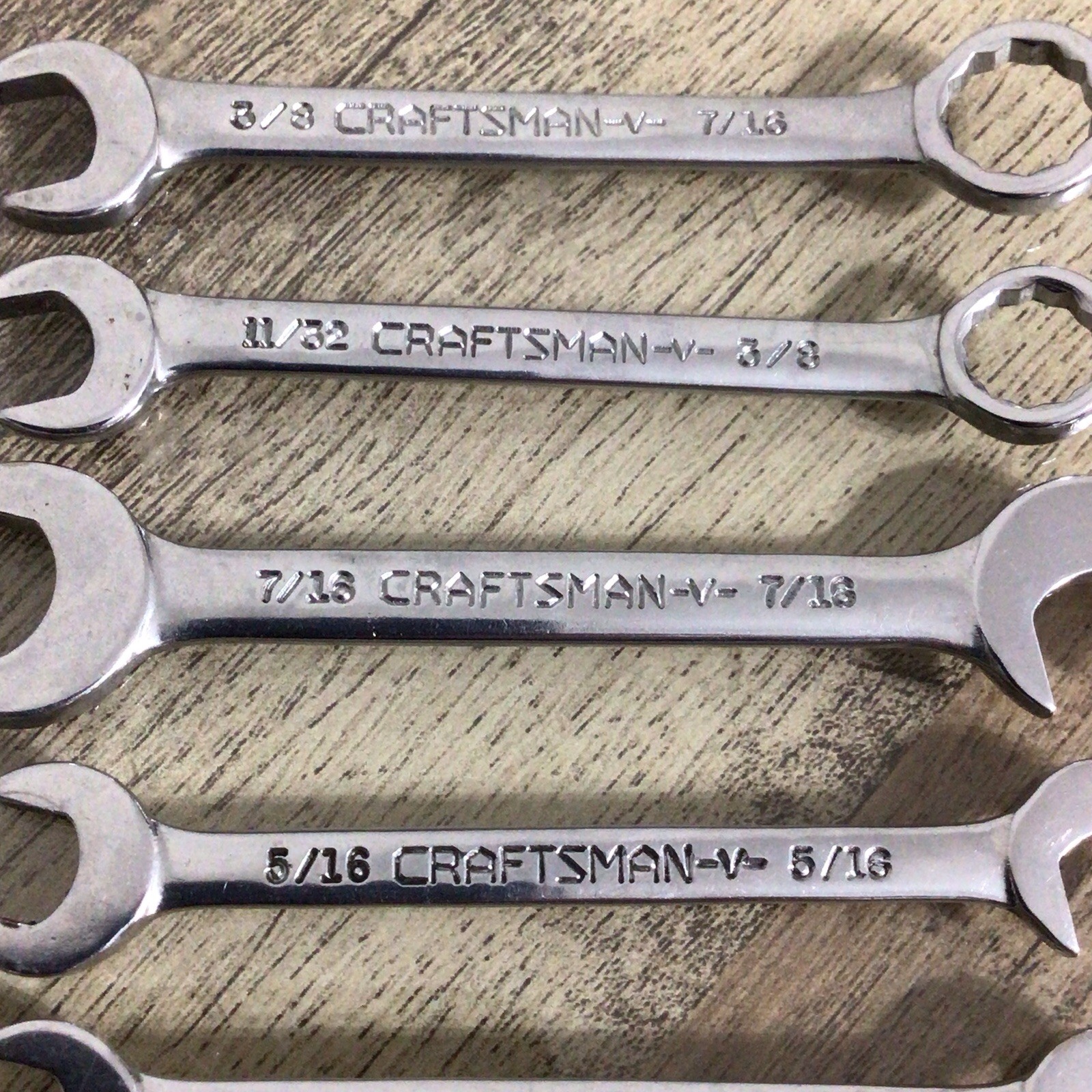 Craftsman V Series Small Wrench Mixed Lot of 8