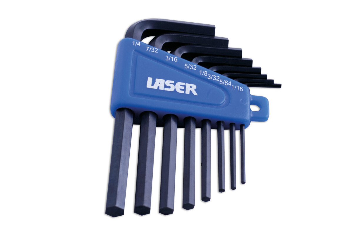 Laser 0267 8 Piece Imperial Hex Key Set