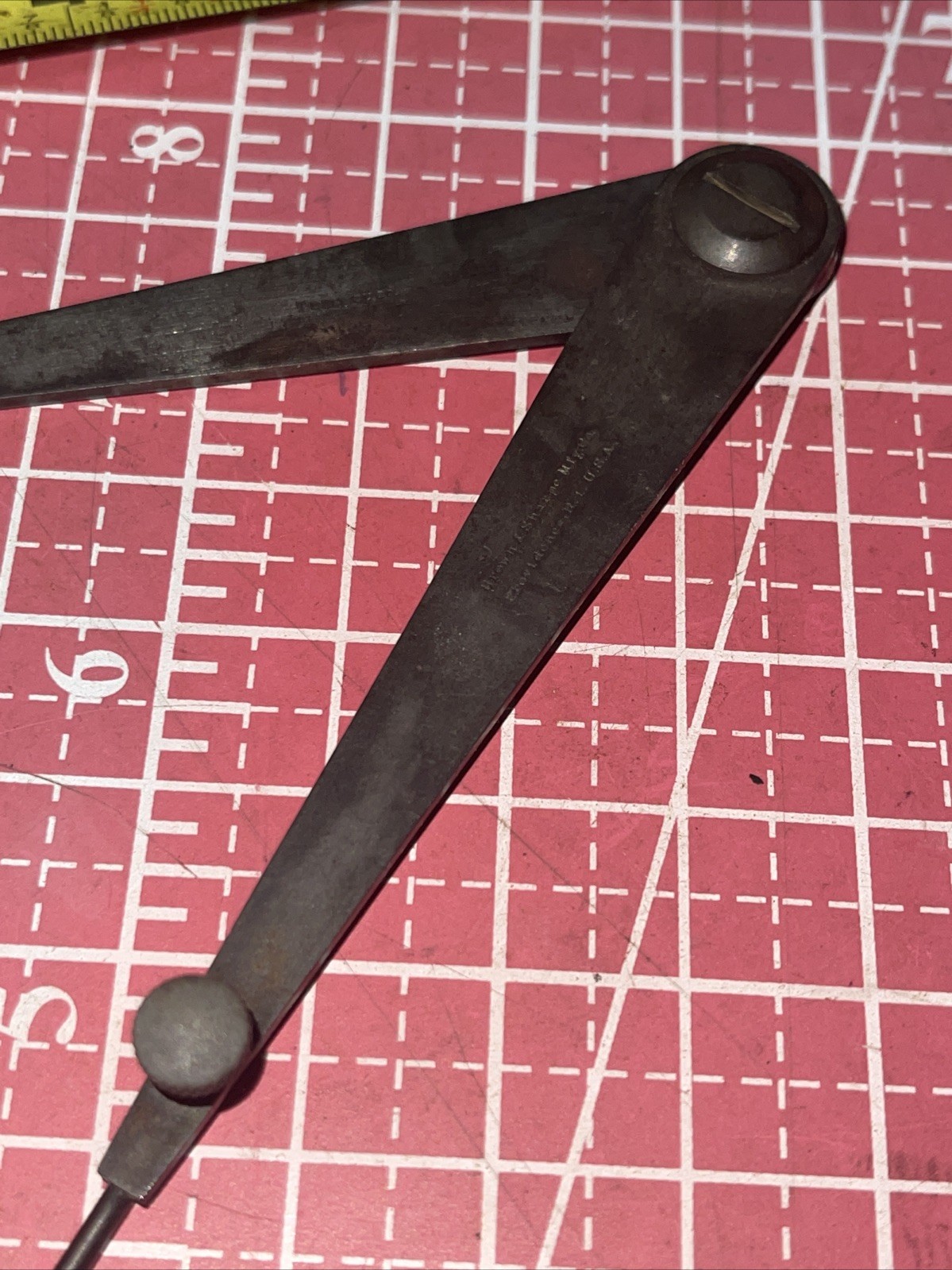 Brown & Sharpe USA No 835 Firm Joint Hermaphrodite Caliper Vintage Early Model