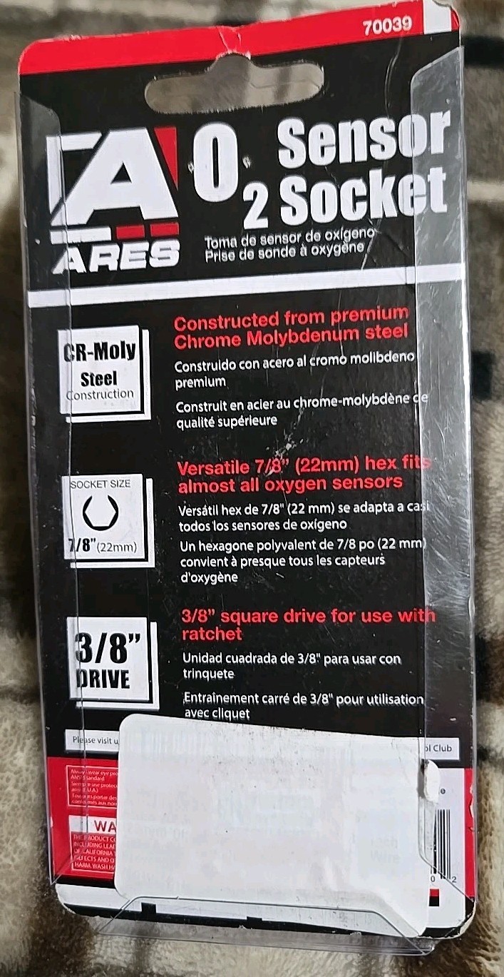 ARES 70039-3/8-Inch Drive by 7/8-Inch (22mm) Offset Oxygen Sensor Socket – Wi…