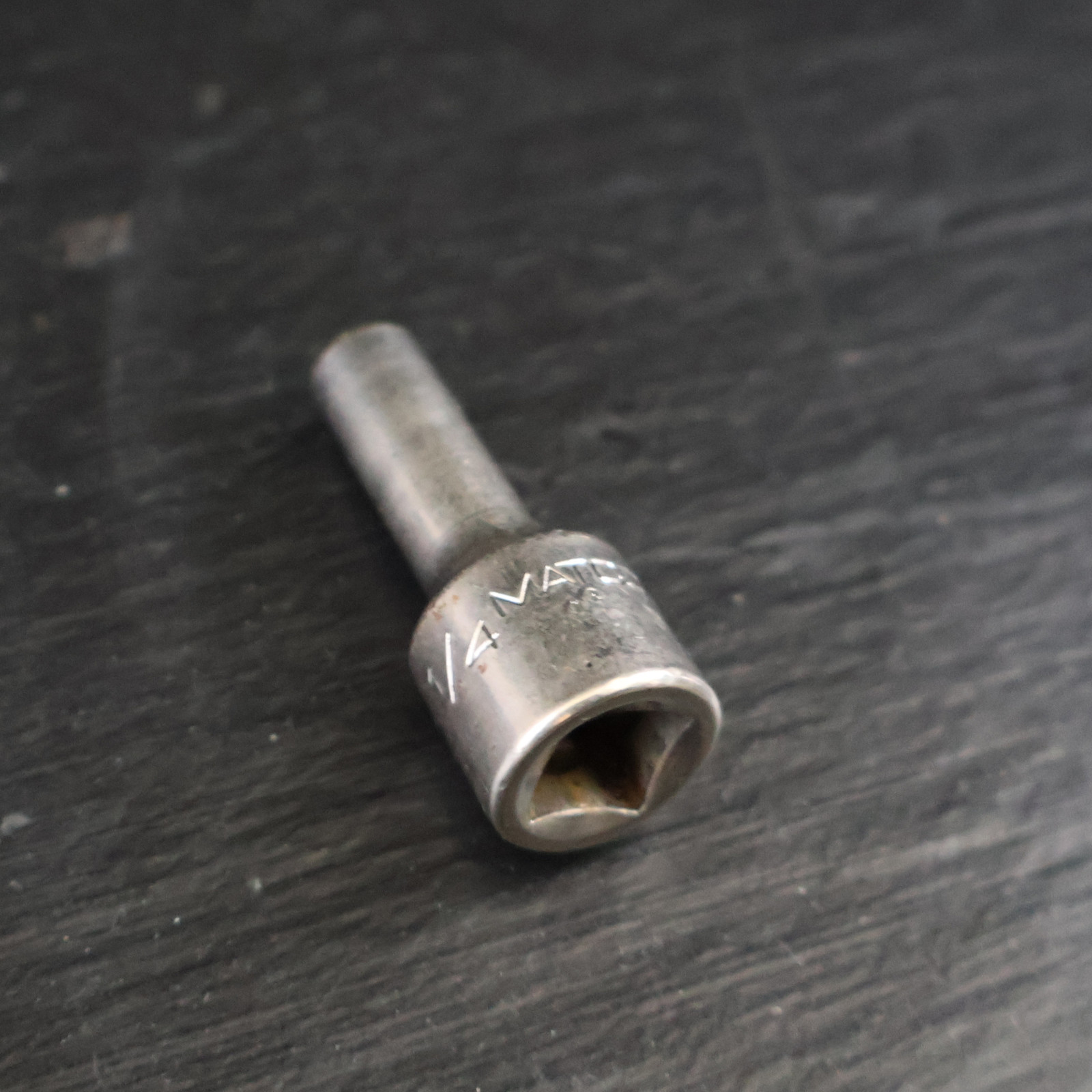 MATCO 1/4″ Hex Bit Driver Socket 1/4″ Square Drive Chrome USA Hand Tool