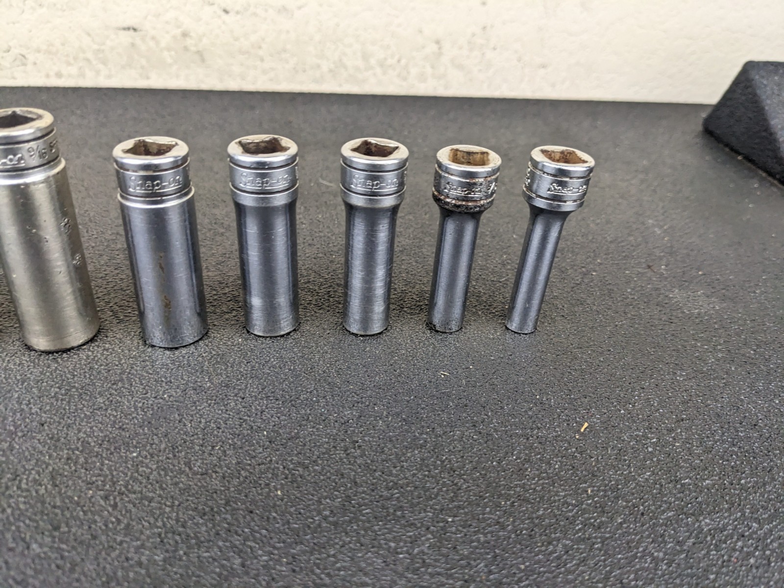 #bo384 Snap on Tools 211SFSY 3/8″ Drive Deep Chrome Socket Set Socket Set