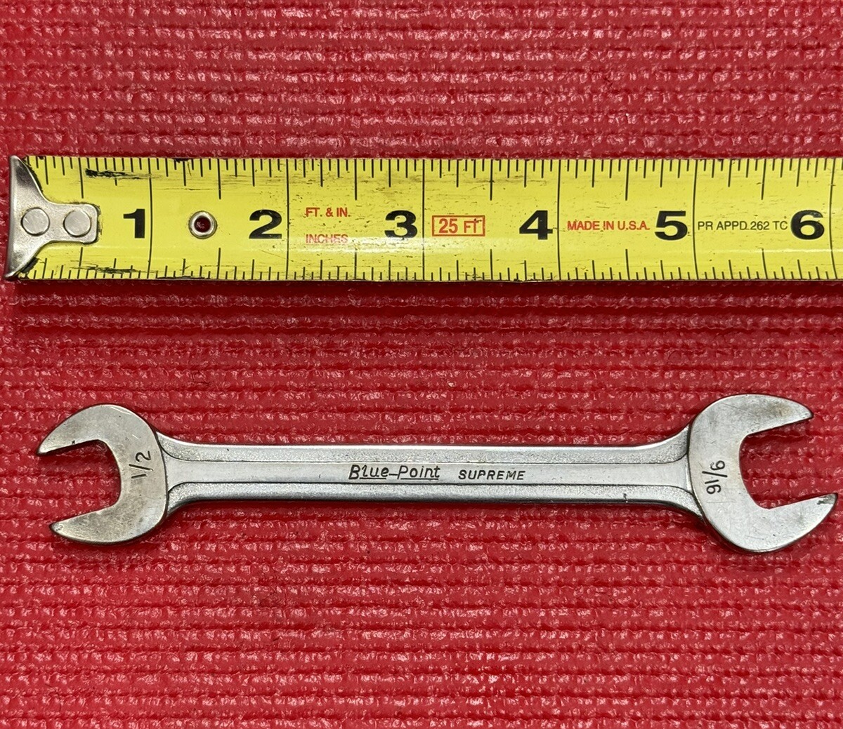 Blue Point Supreme S-1618 1/2″ x 9/16″ Open End Wrench Made in USA by Snap-On