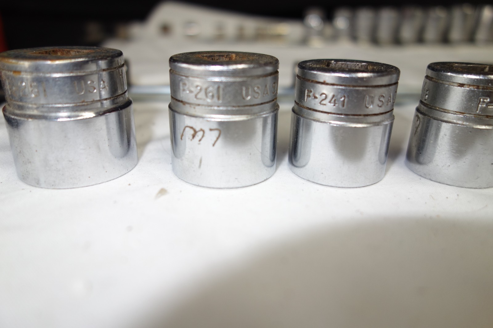 Snap On 10 PC Socket (F) Set Plus Extras281,261,241,221,201 191,181,161,141,121+