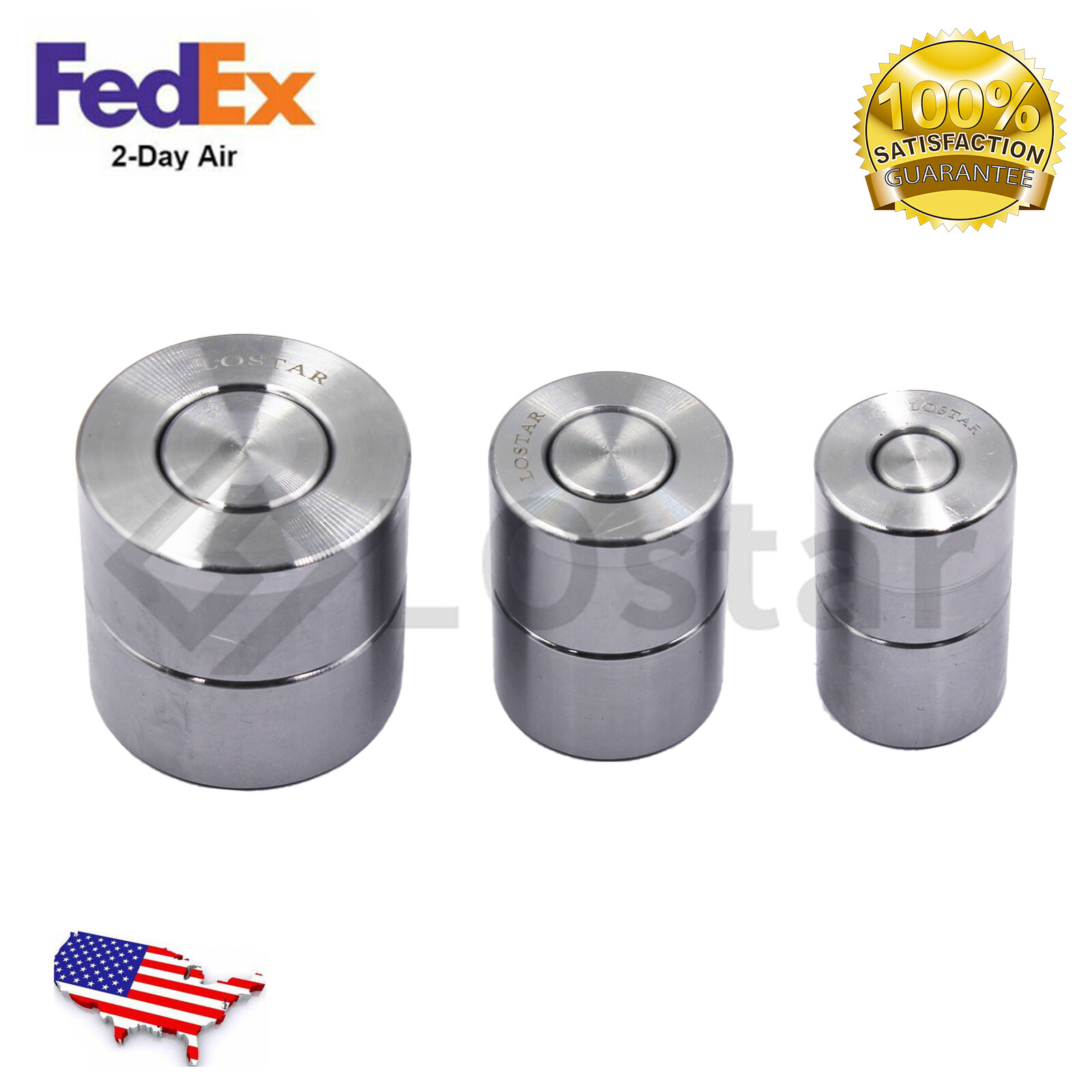 3 Piece Dimple Die Set Metal Fabrication Tools 1/2″ / 3/4″ / 1″
