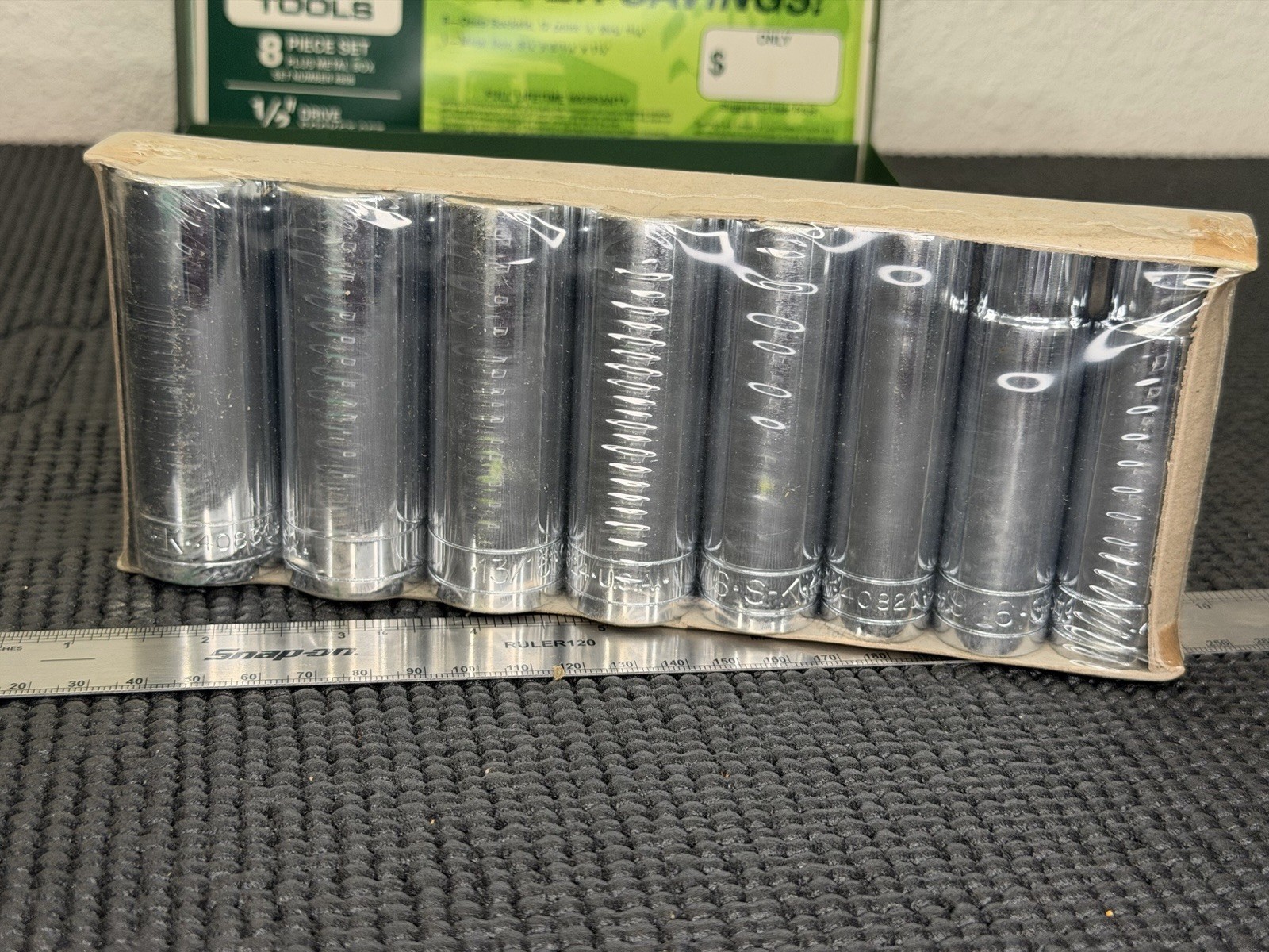 NOS SK Tools 8PC 1/2″ Drive SAE 12PT Deep Socket Set USA🇺🇸 – 4808