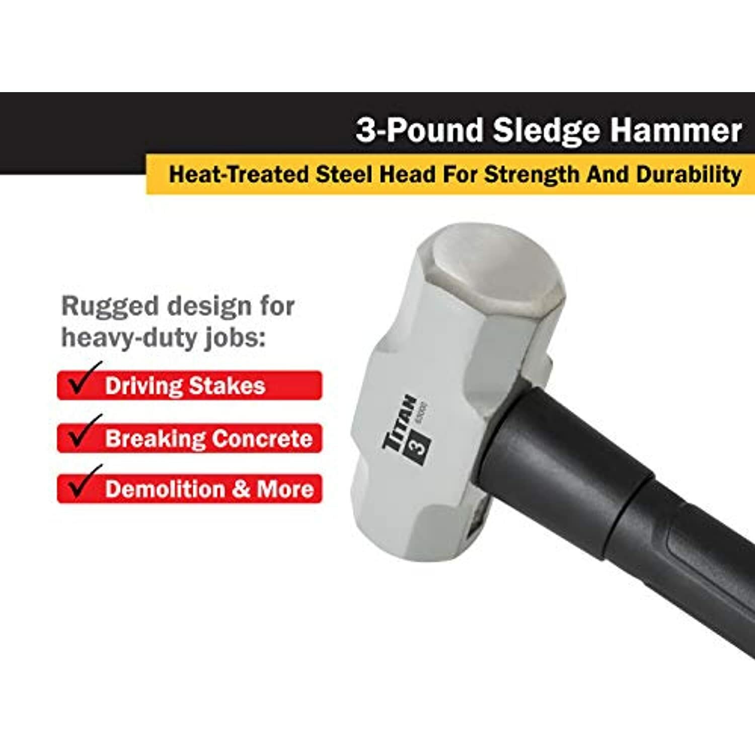 Shop Iron 63000 3 lb. Sledge Hammer