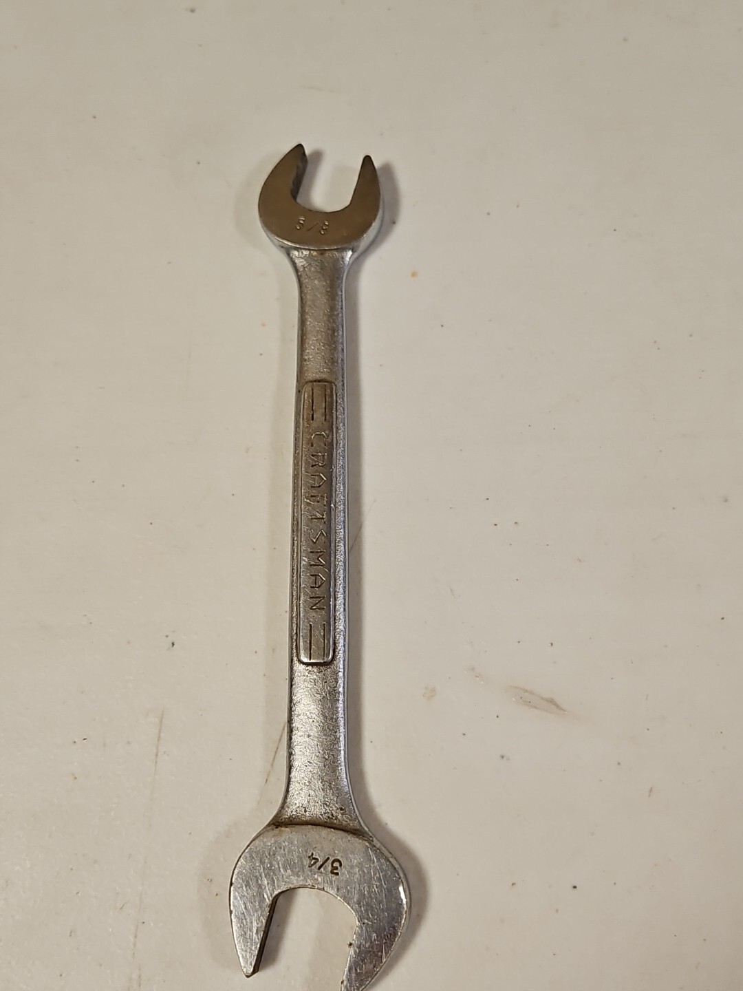 Craftsman 5/8″ x 3/4″ Open End Wrench Forged In USA Silver Color
