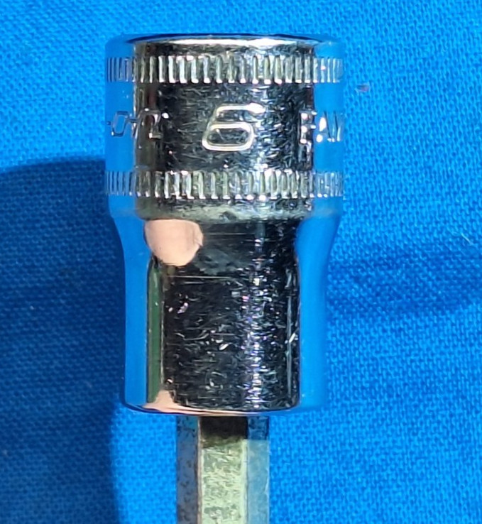 Snap-On FAML6E 3/8″ drive 6mm long shaft (3″) hex head socket