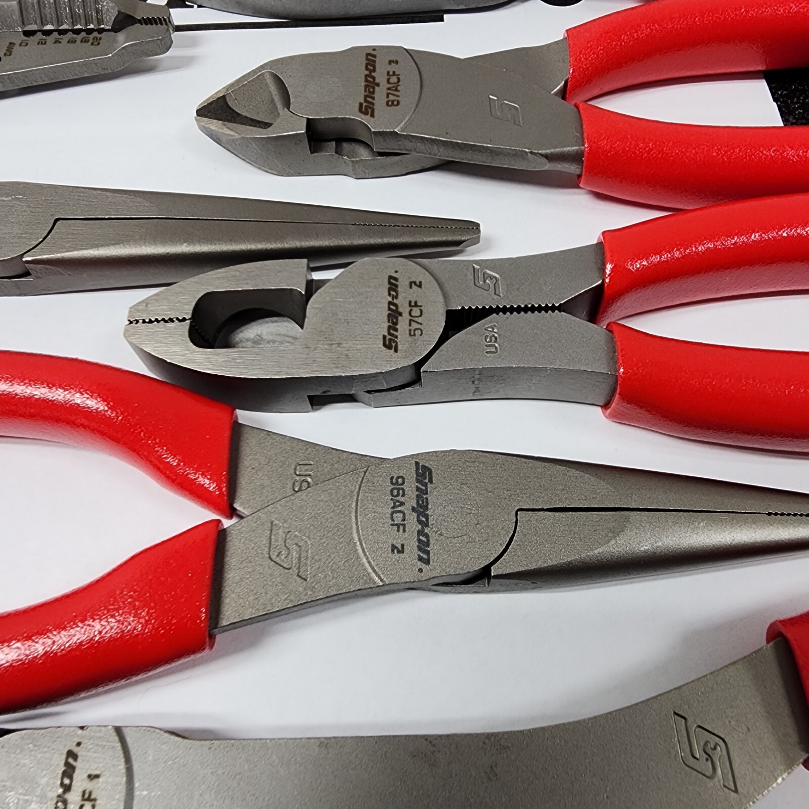 Snap-on Tools USA NEW 15pc RED Master Plier/Cutter/Stripper Set LN46ACF + MORE