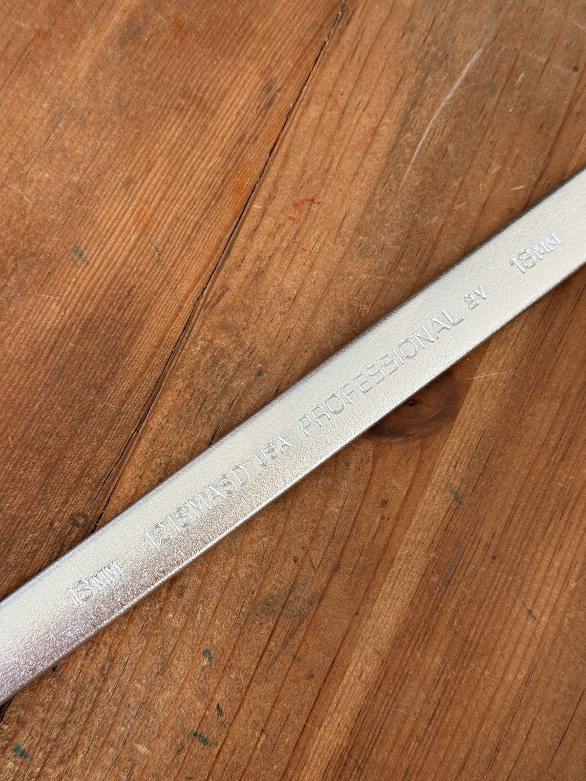 PROTO Professional 1218MASD Combination Wrench 18MM Satin Chrome Metric USA Made