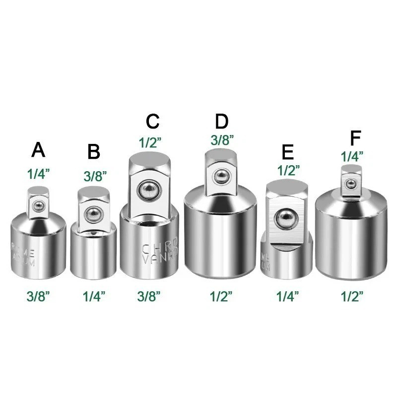 3/8″ to 1/4″ Socket Converter Adapter