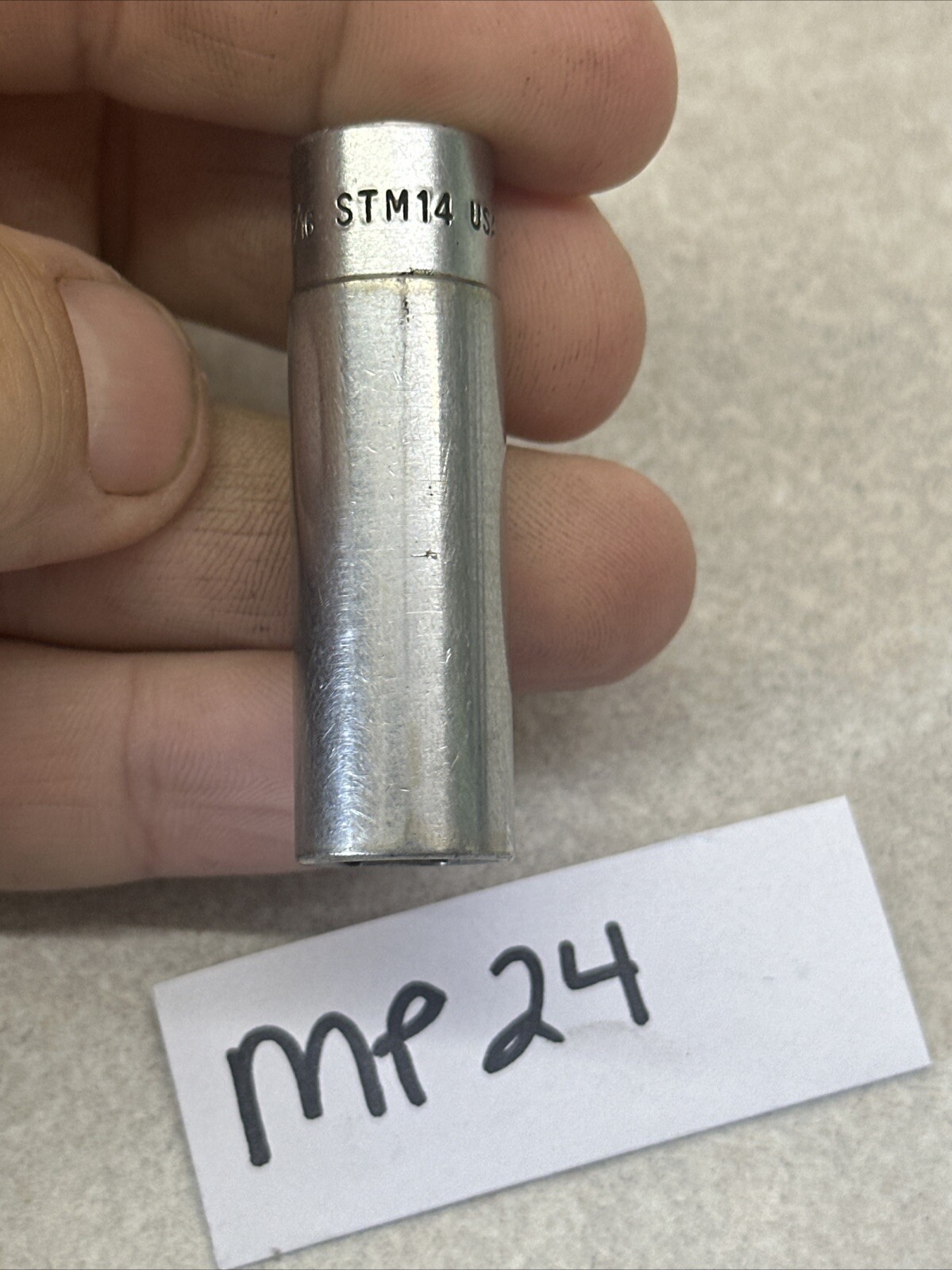 Snap-On Tools STM14 1/4″ Drive 7/16″ SAE 6 Point Deep Chrome Socket – USA