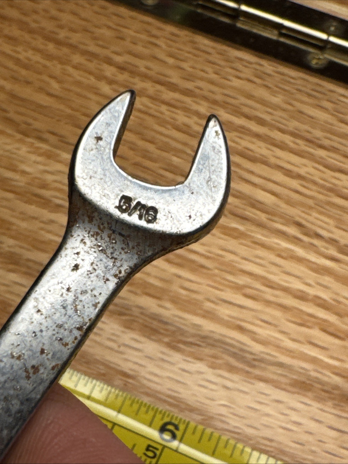 Snap-on Tools OEX100 5/16” Combination Wrench USA SLIGHT BEND
