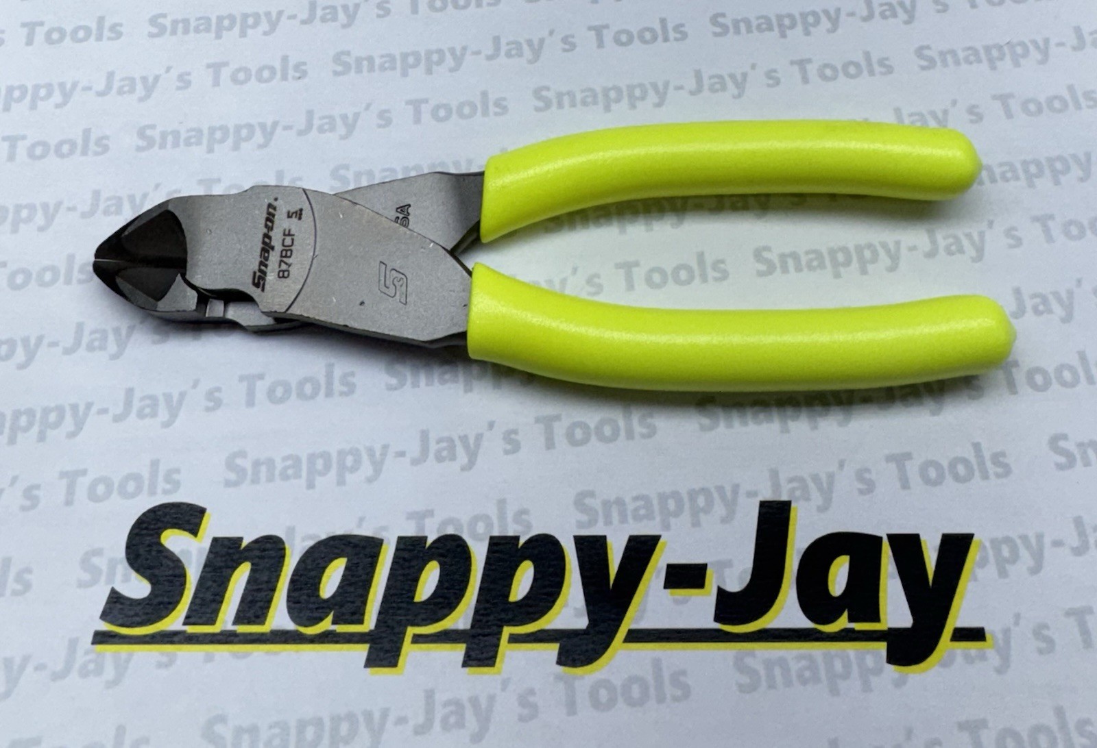 Snap-on Tools USA NEW HI VIS Soft Grip 7″ Diagonal Cutter Pliers 87BCFHV