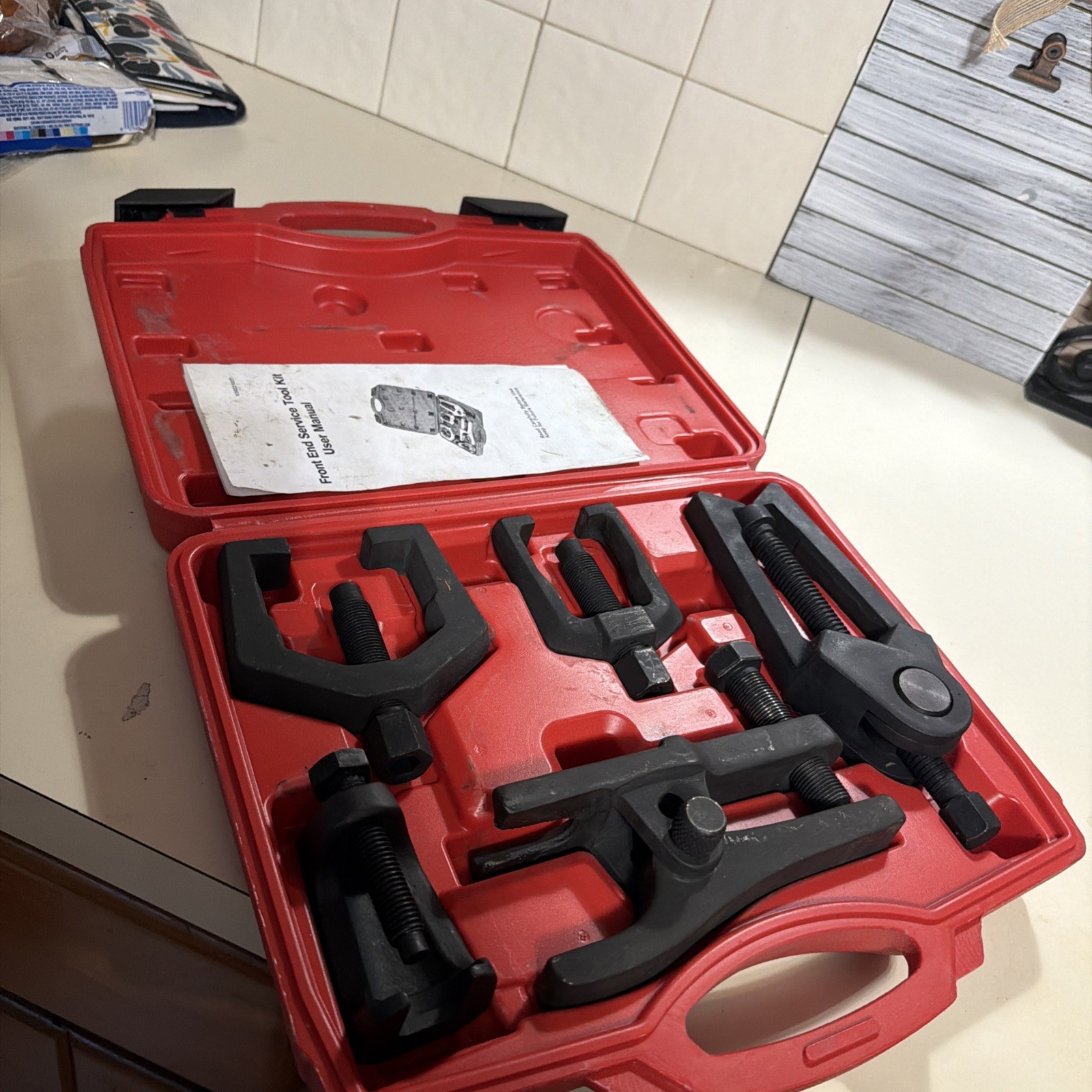 5-In-1 Ball Joint Separator, Pitman Arm Puller, Tie Rod End Tool Set