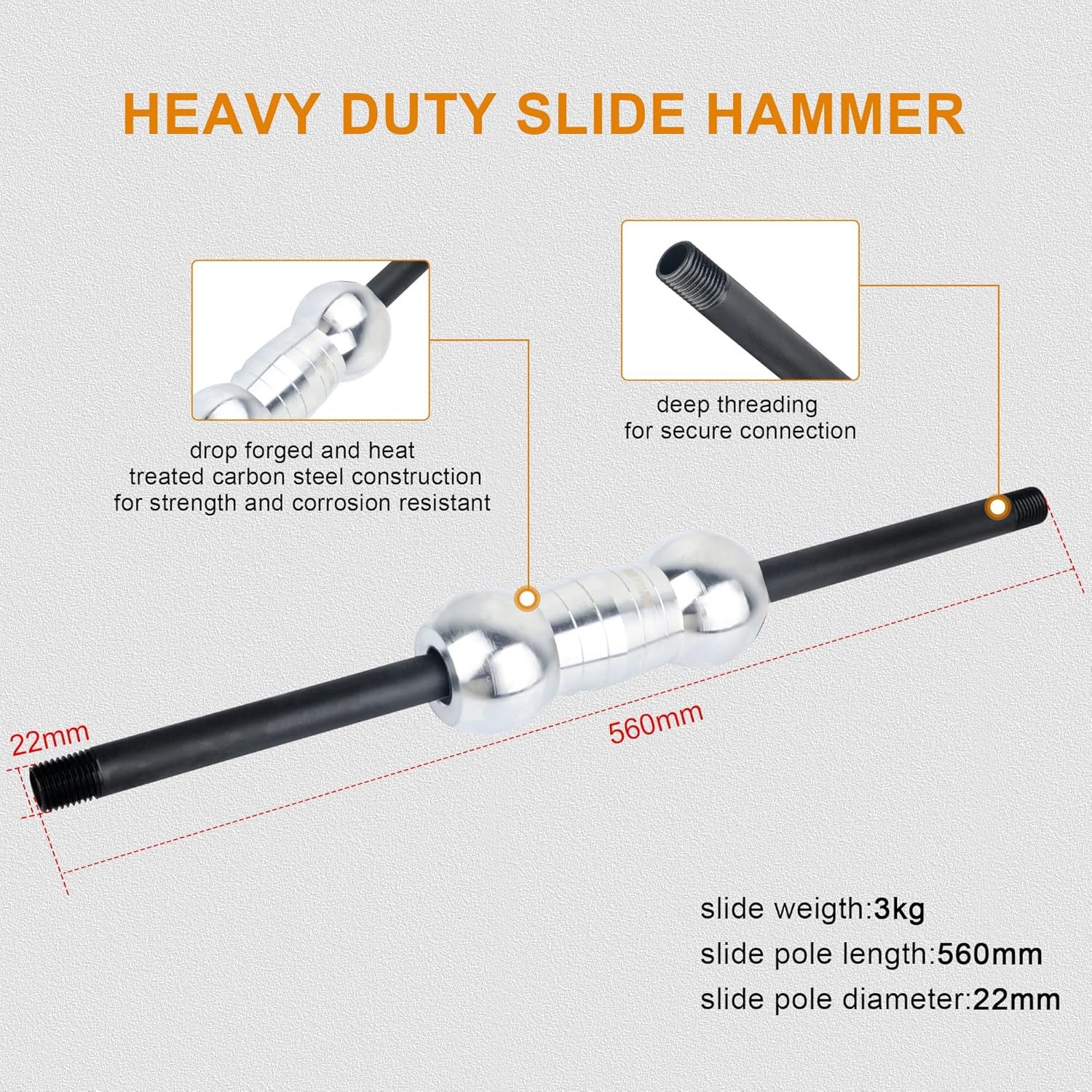 DAYUAN 13PC Dent Puller with Slide Hammer Auto Body Truck Repair Black,silver