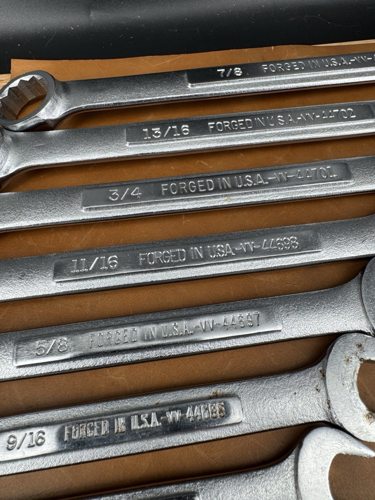 Vintage Craftsman 12 piece SAE Wrench Set =VV=series In Holder, USA, Excellent!